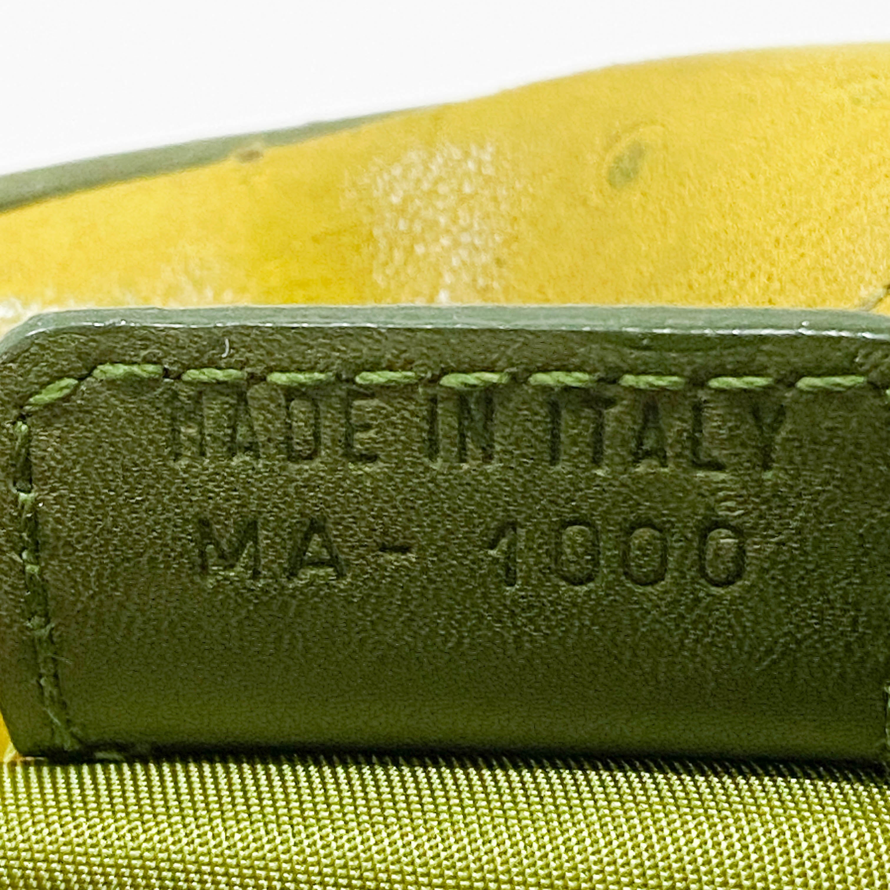 Saddle Green Leather Bowler Bag