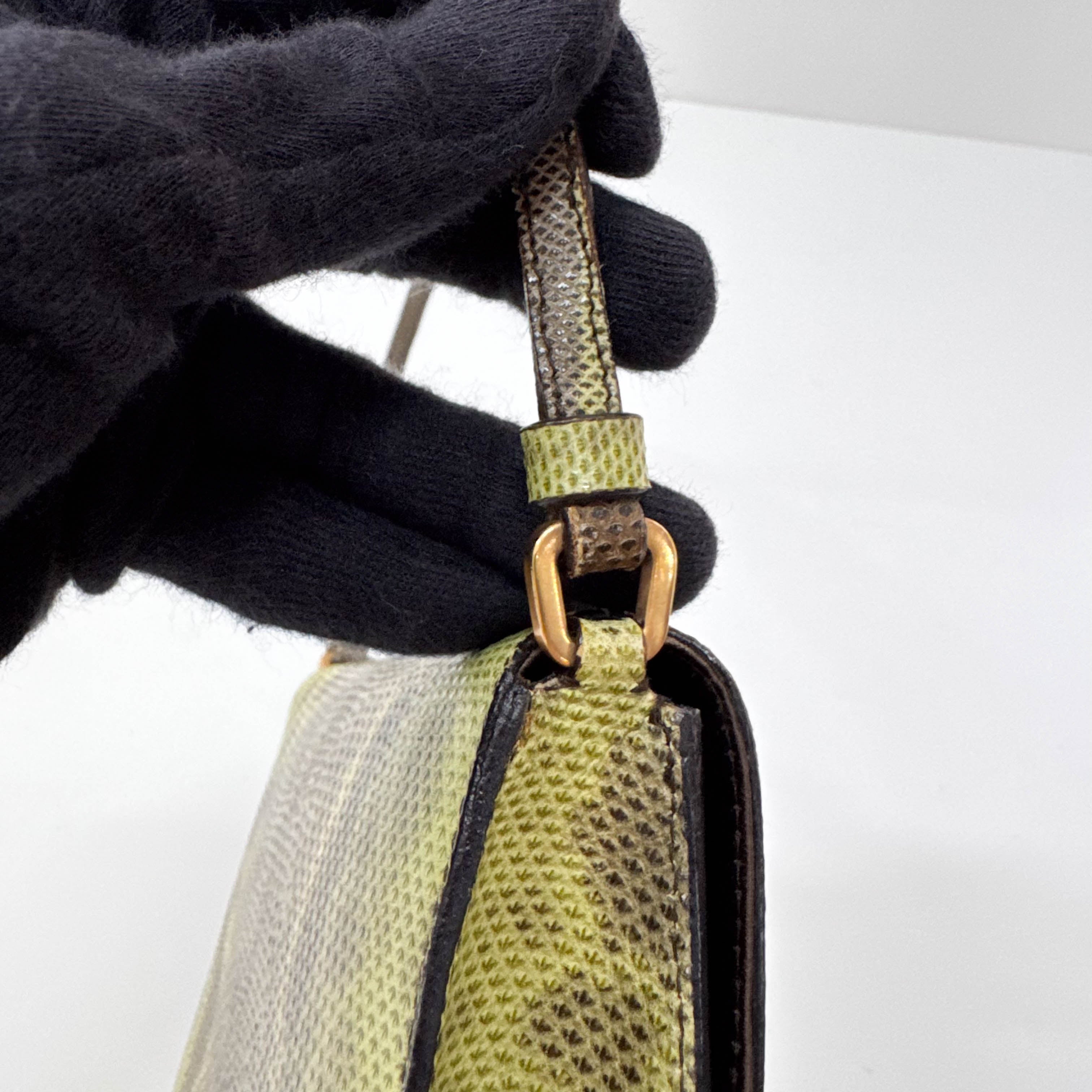 Green Leather Mini Shoulder Bag