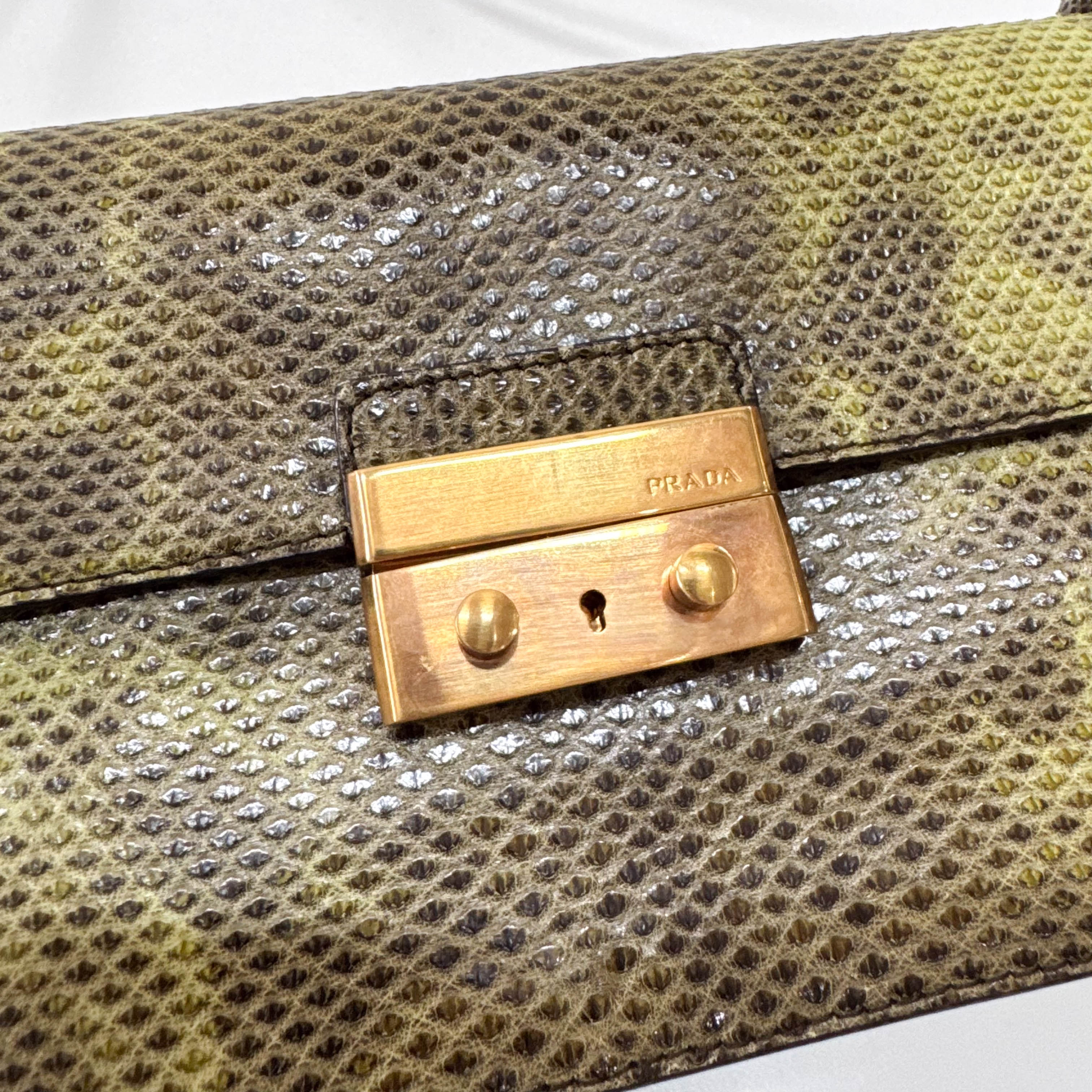 Green Leather Mini Shoulder Bag