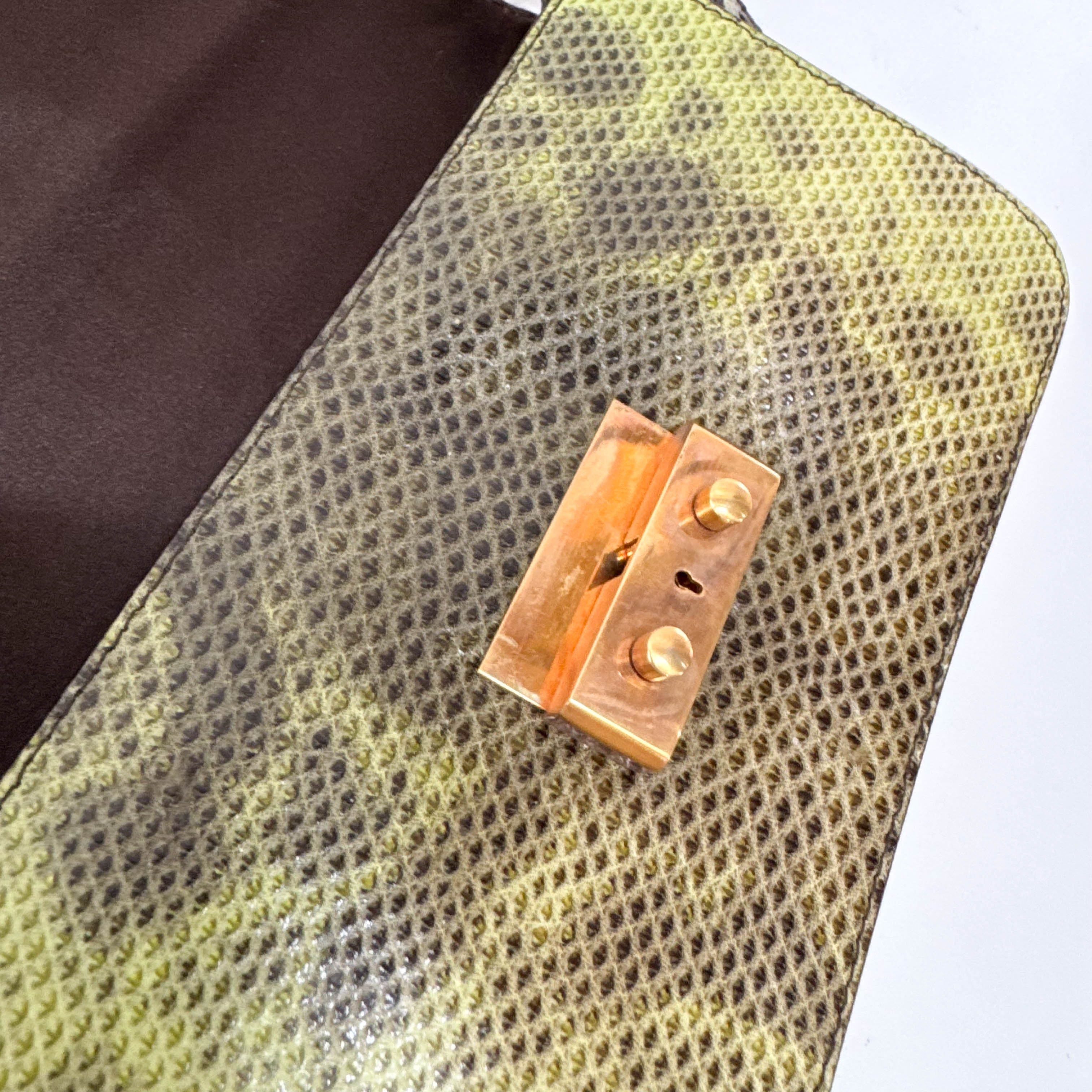 Green Leather Mini Shoulder Bag