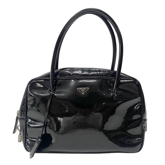 Black Patent Leather Shoulder Bag