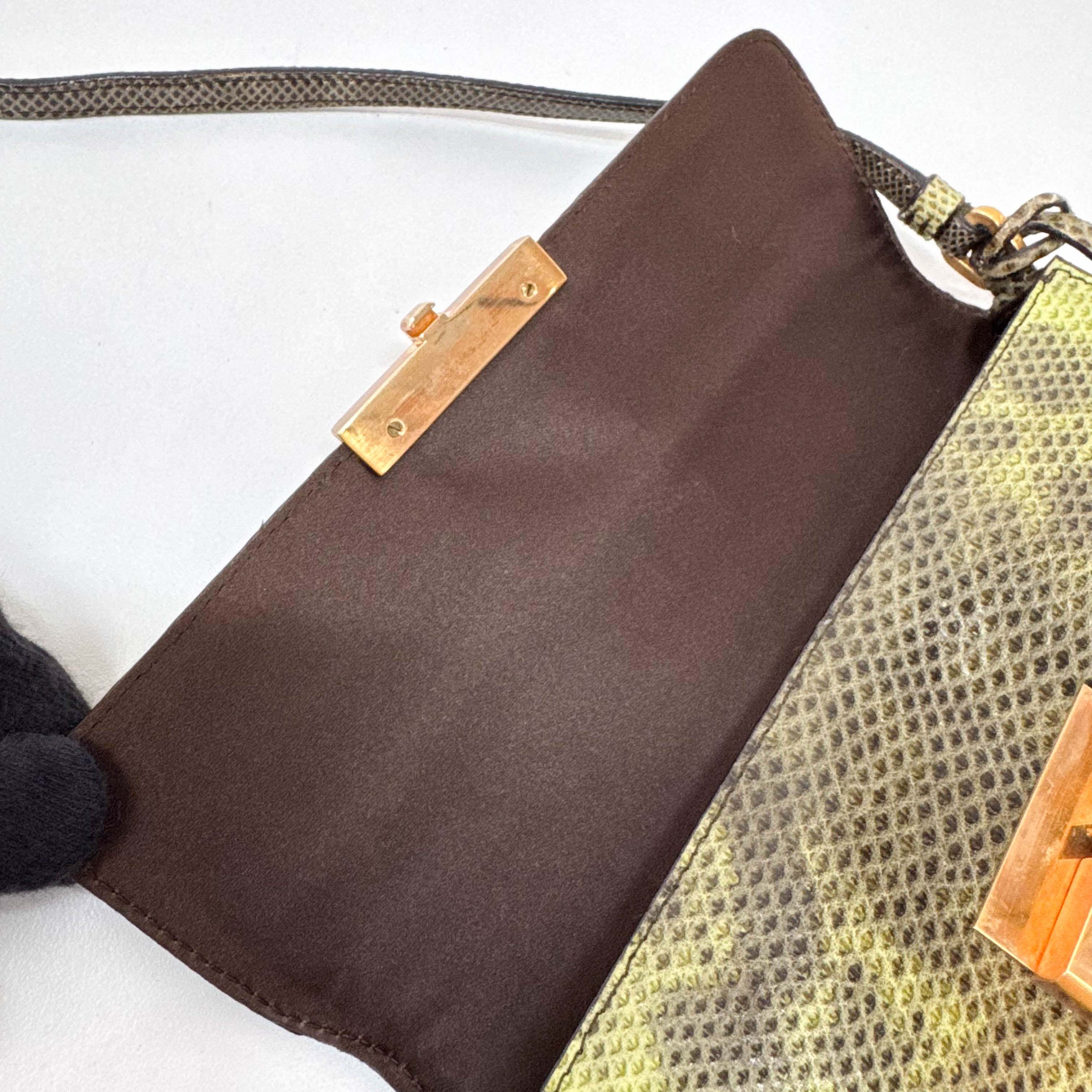 Green Leather Mini Shoulder Bag