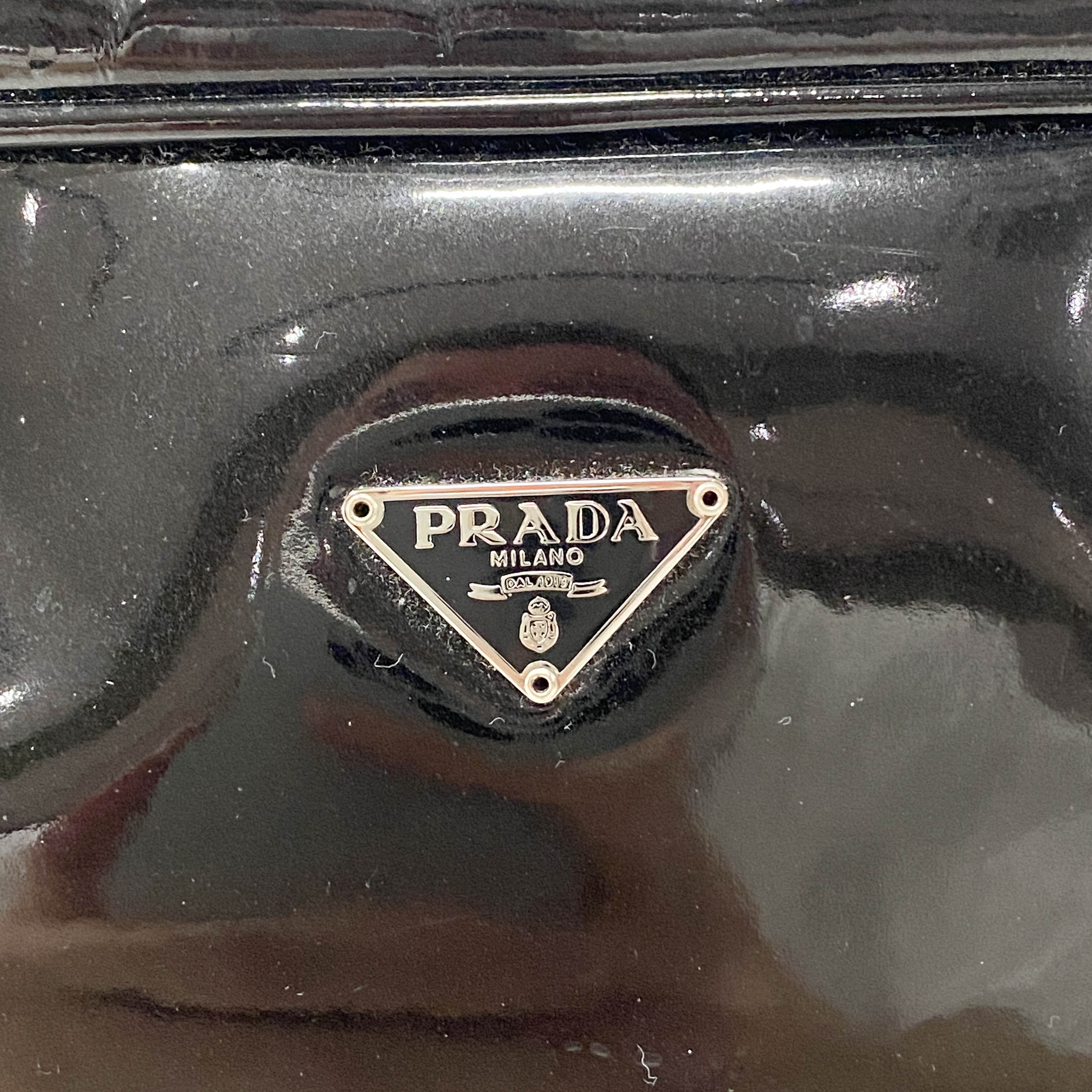 Black Patent Leather Shoulder Bag