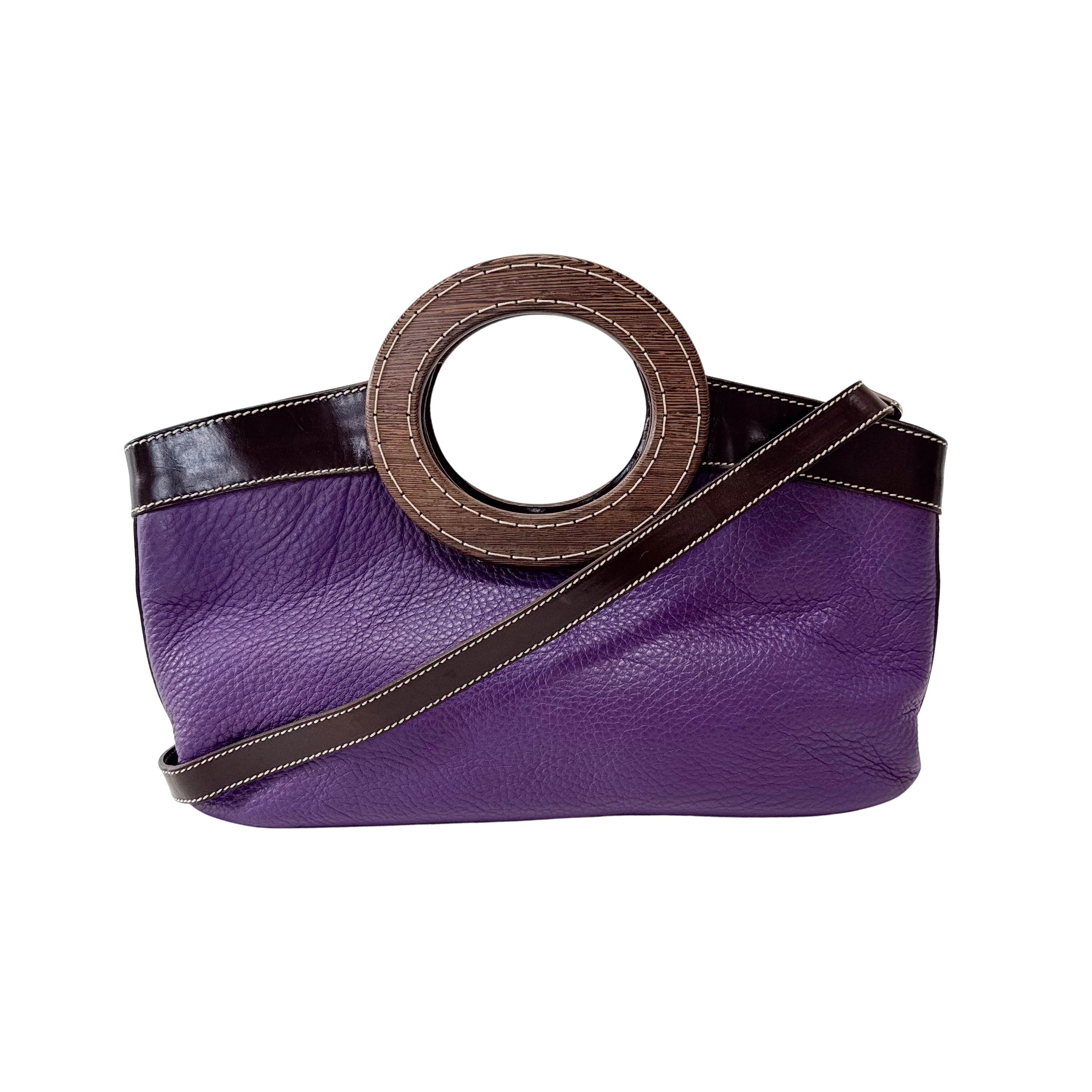 Archive Purple Leather Bag