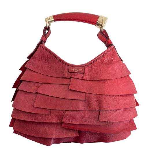 Saint-Tropez Frill Mini Shoulder Bag Red