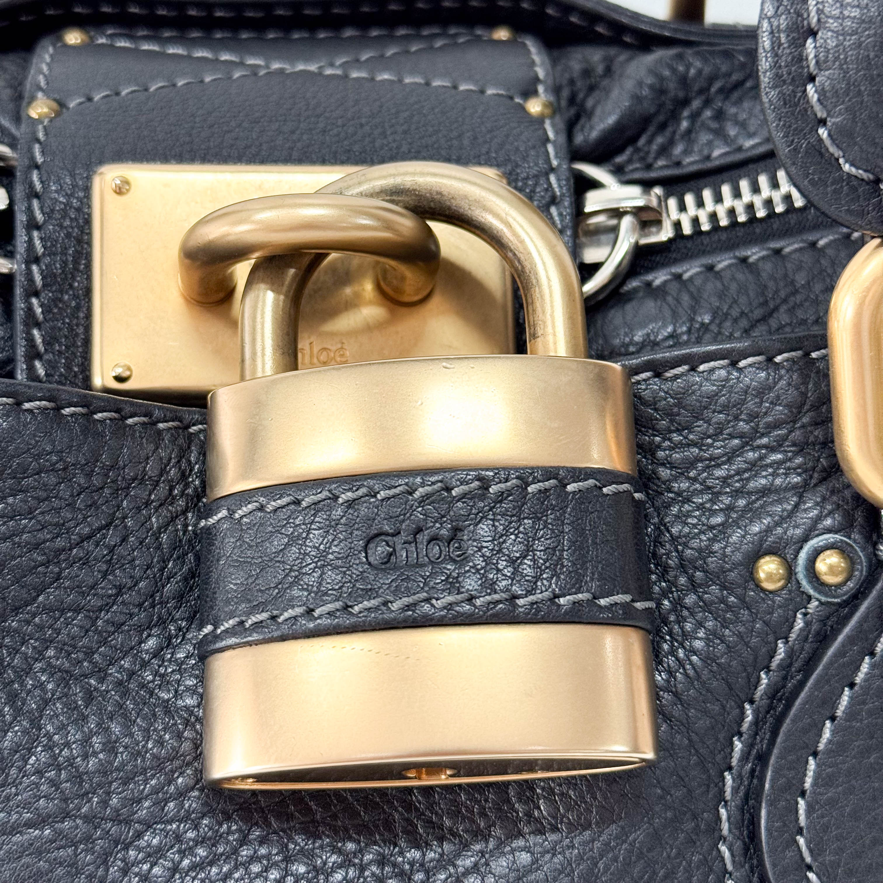 Paddington Black Leather Shoulder Bag