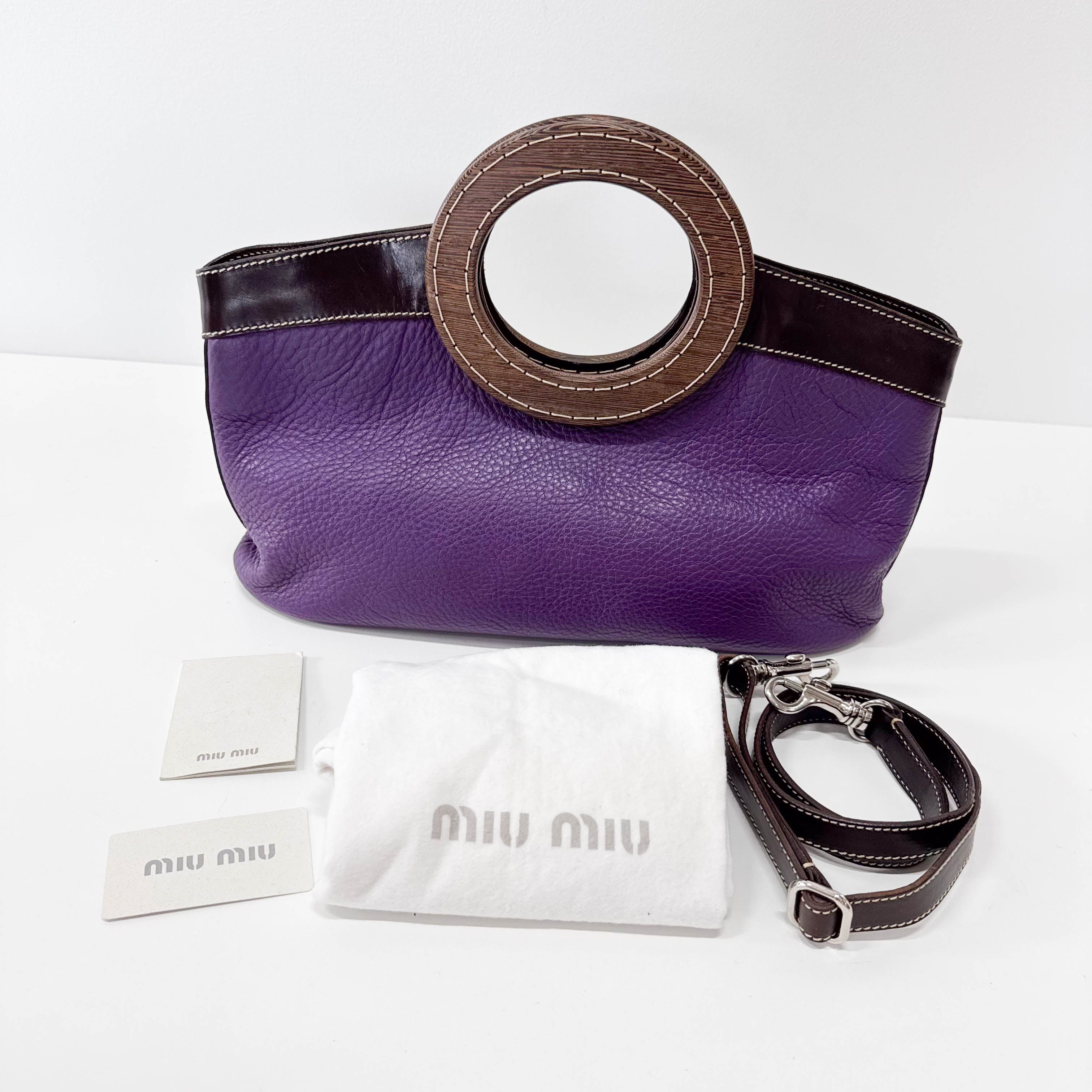 Archive Purple Leather Bag