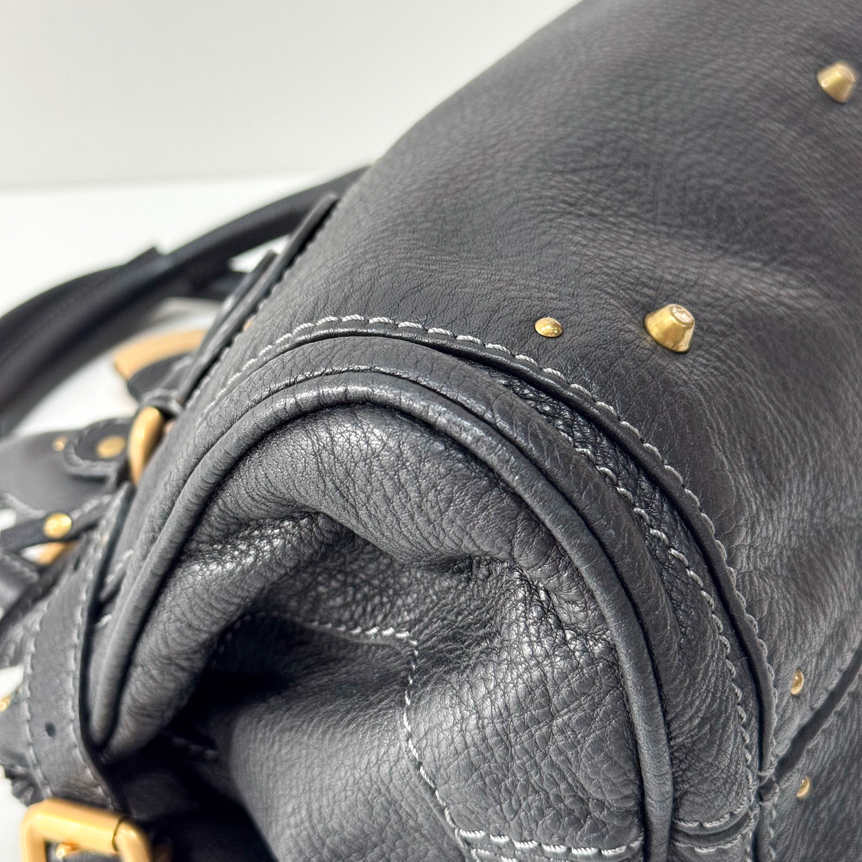 Paddington Black Leather Shoulder Bag