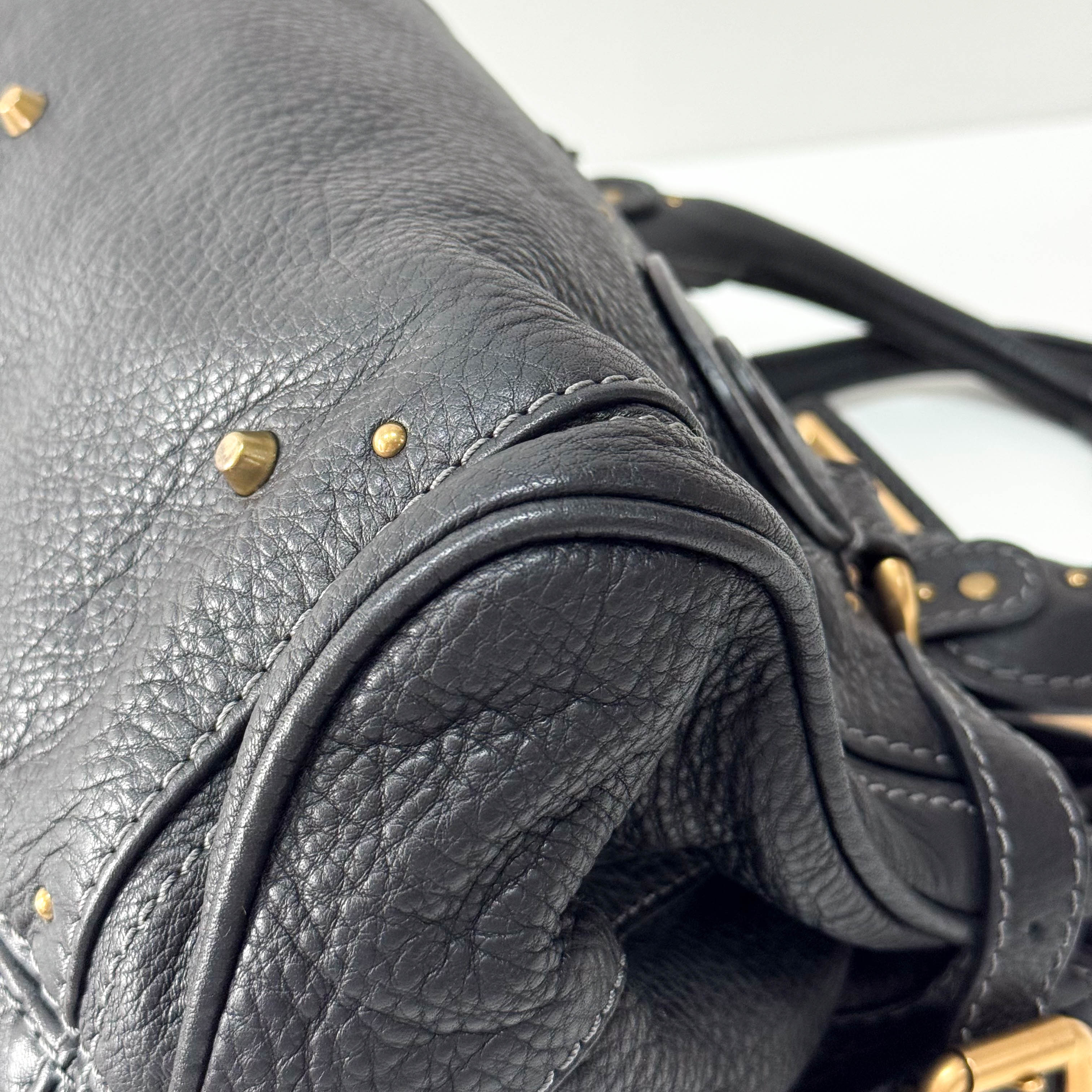 Paddington Black Leather Shoulder Bag
