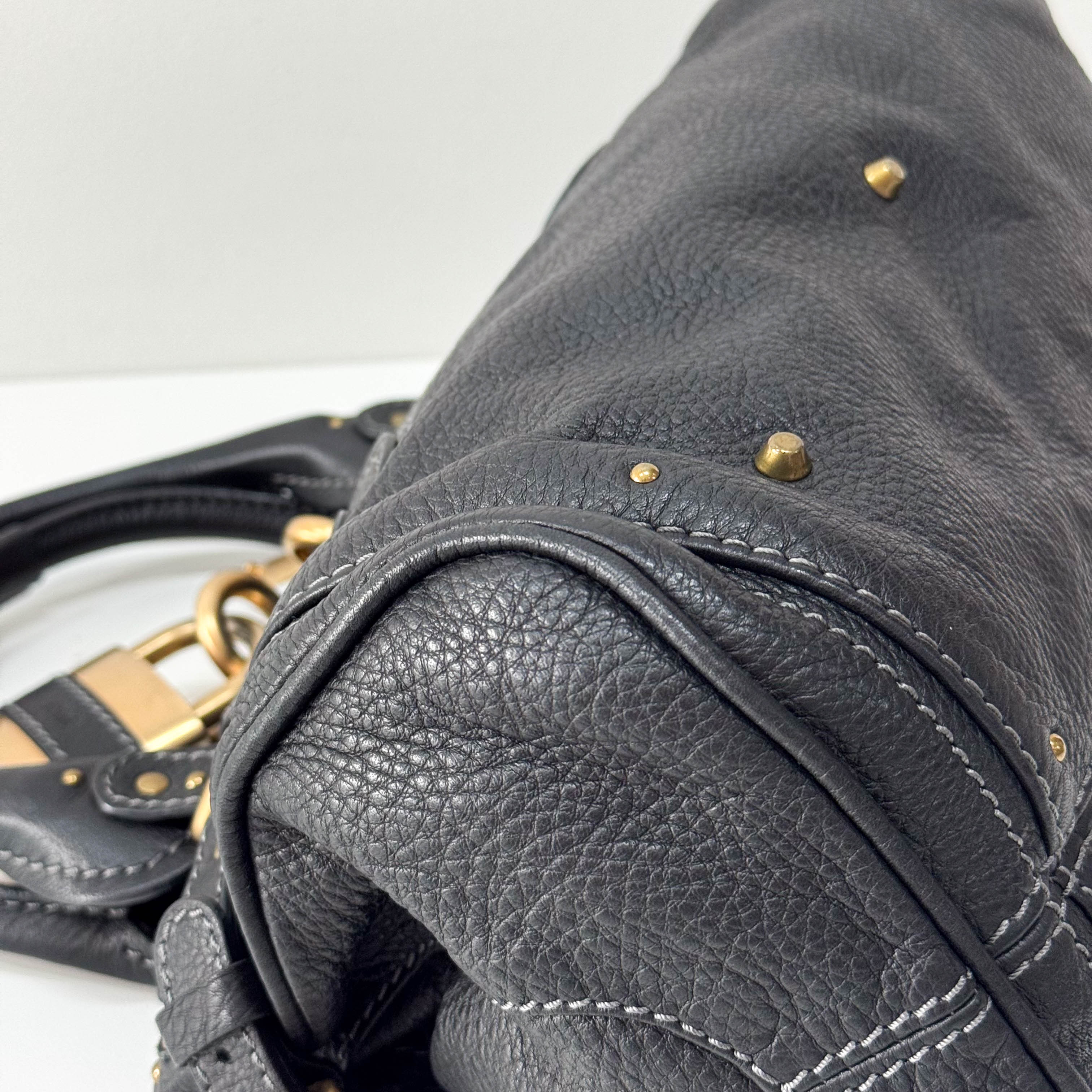 Paddington Black Leather Shoulder Bag