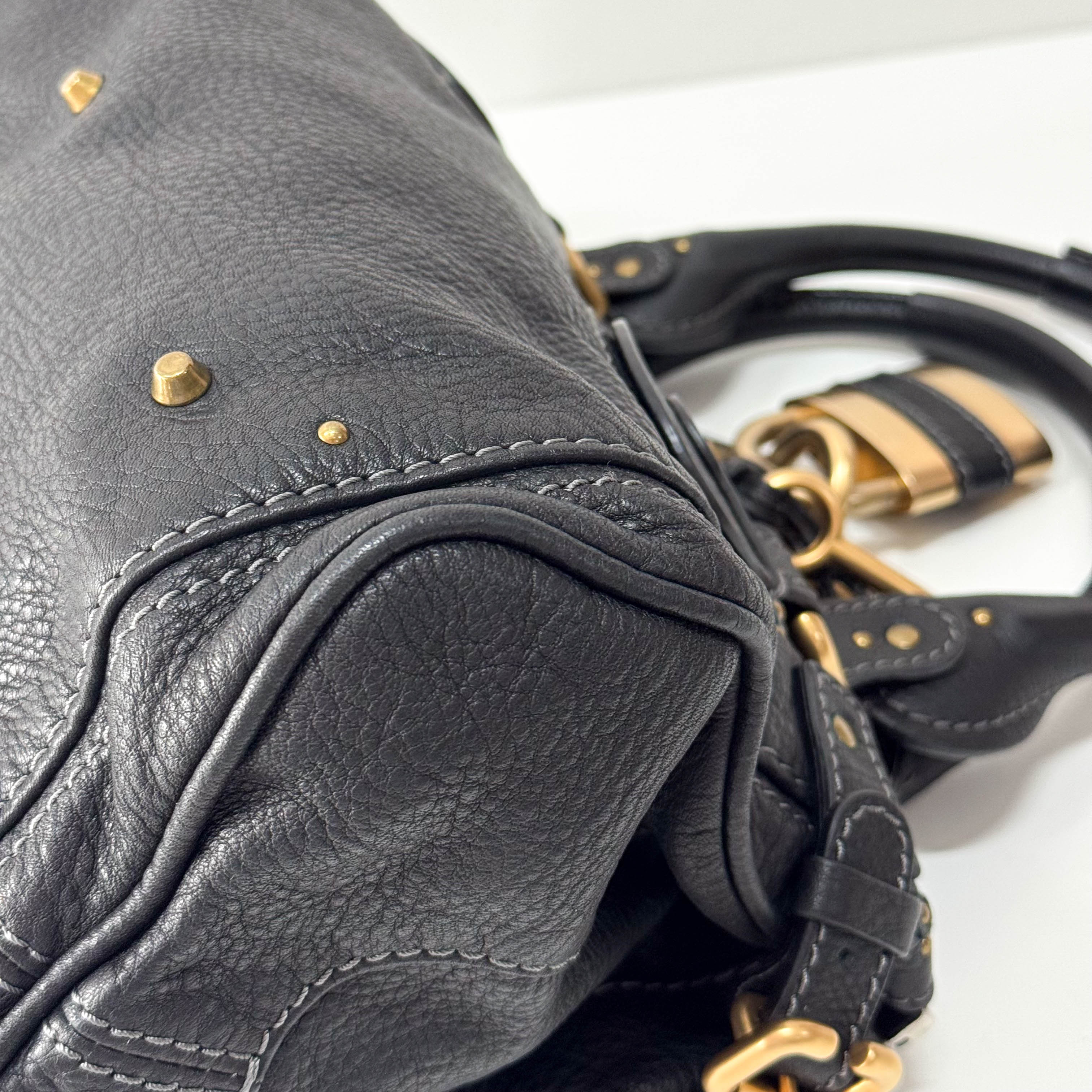 Paddington Black Leather Shoulder Bag
