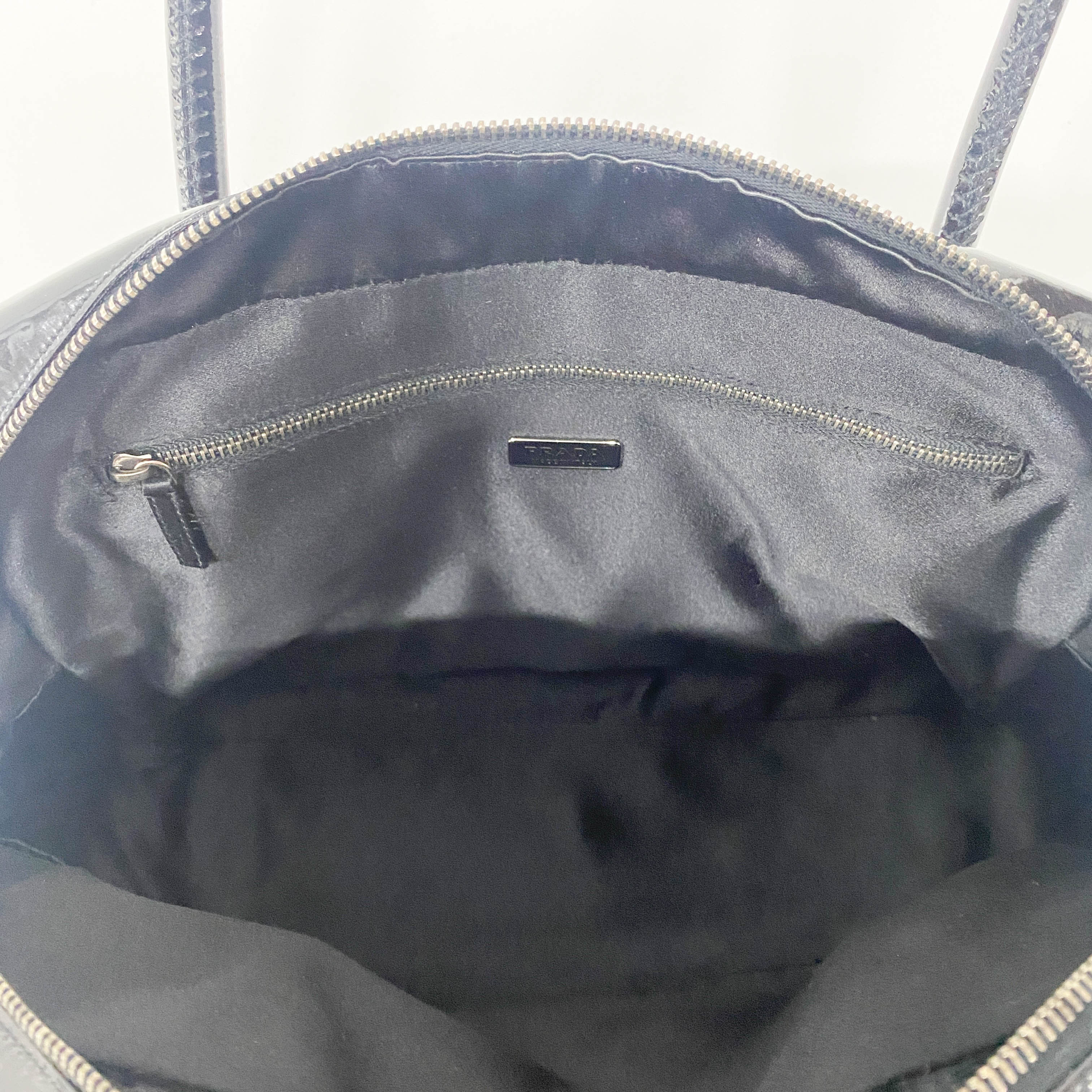 Black Patent Leather Shoulder Bag