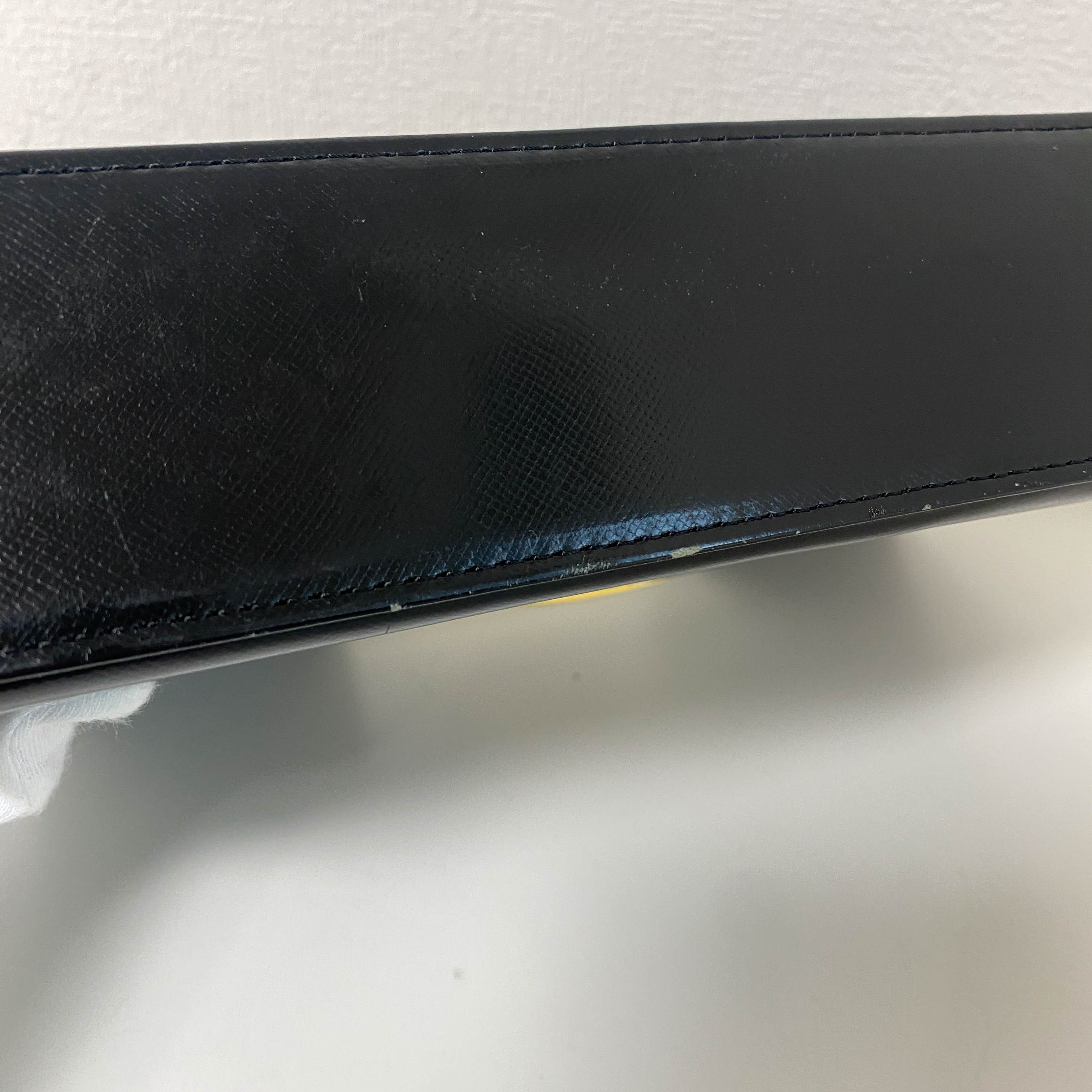 YSL Black Leather Top Handle Bag