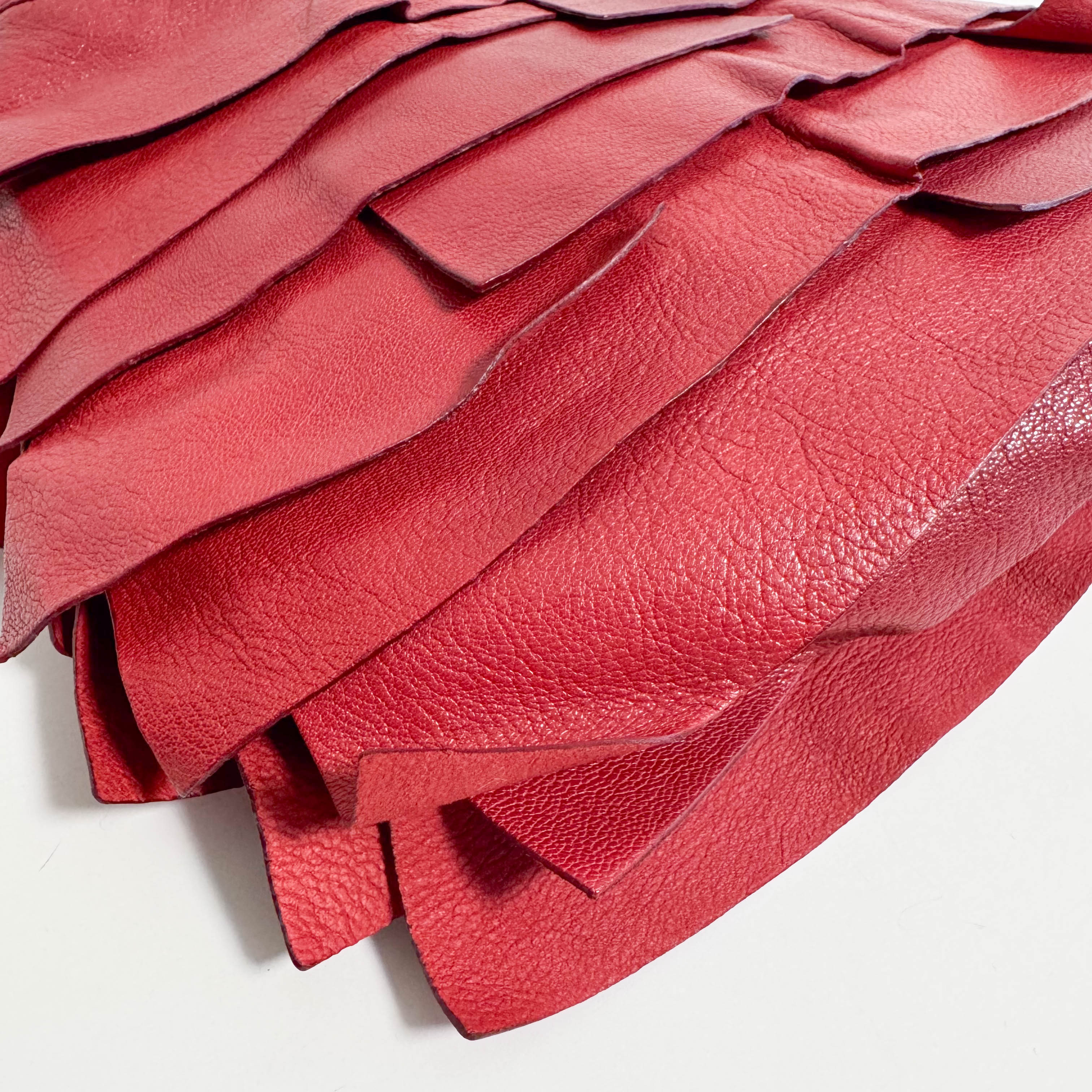 Saint-Tropez Frill Mini Shoulder Bag Red