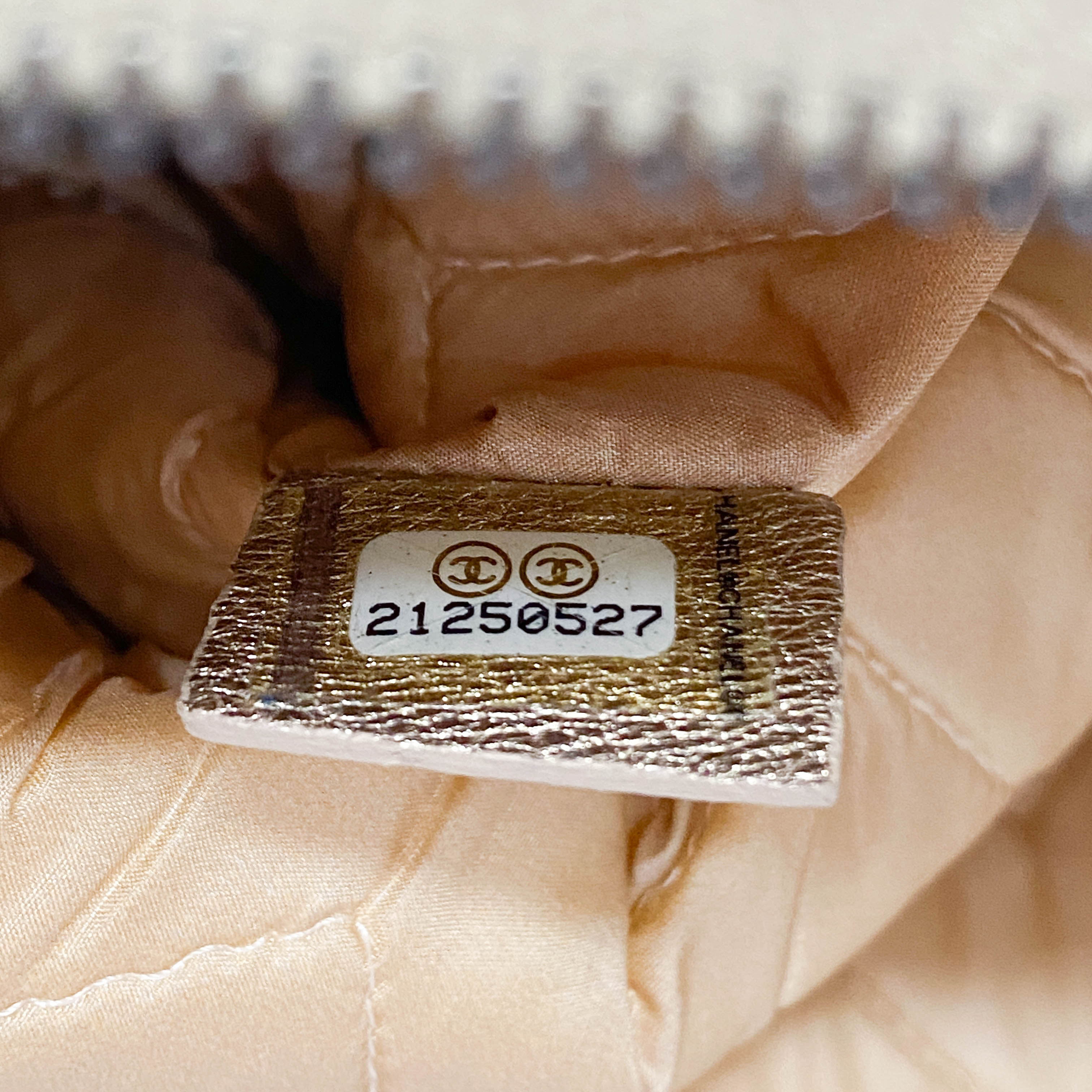 Gold Chevron V Stitch Leather Clutch Bag