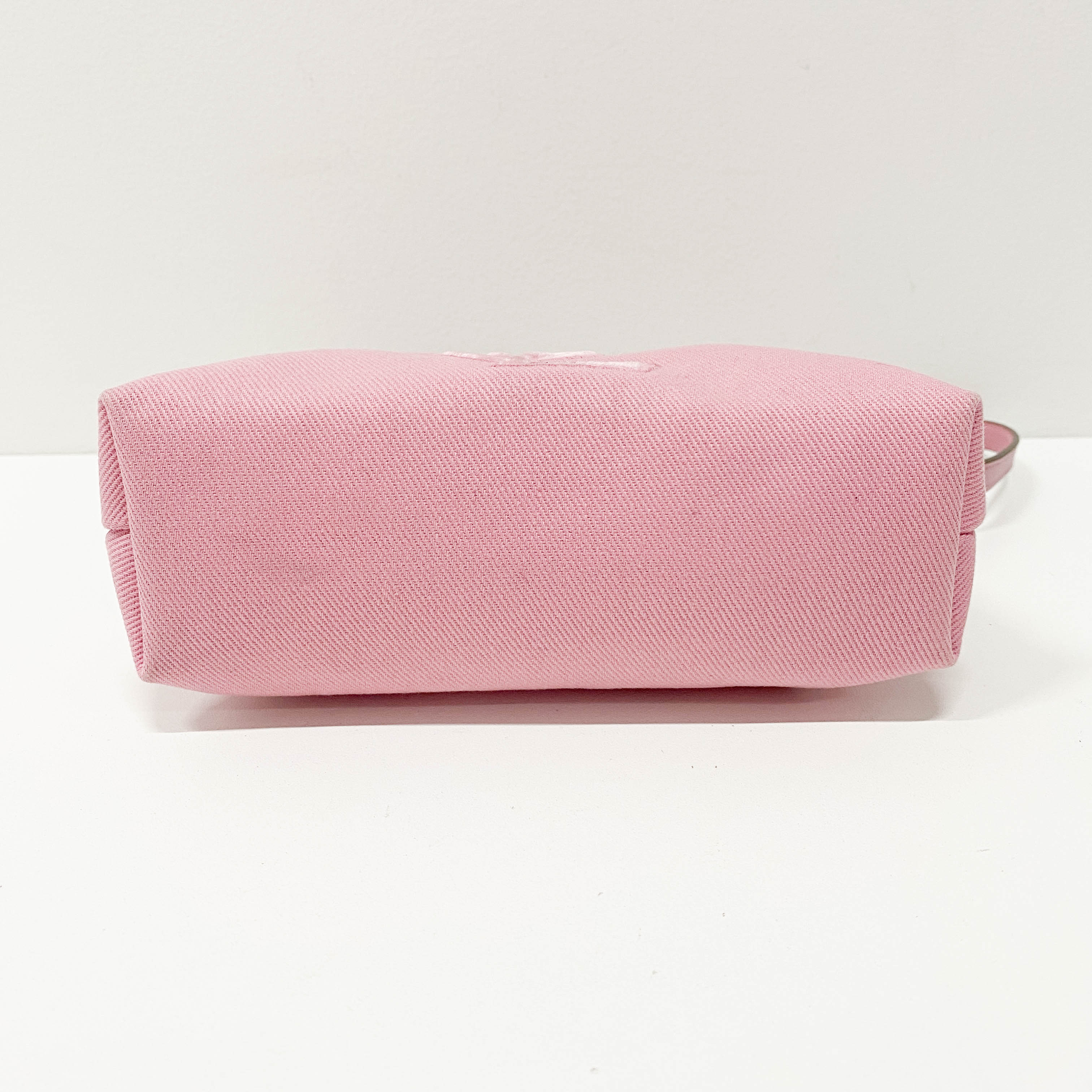 Mini Pink Canvas Shoulder Bag