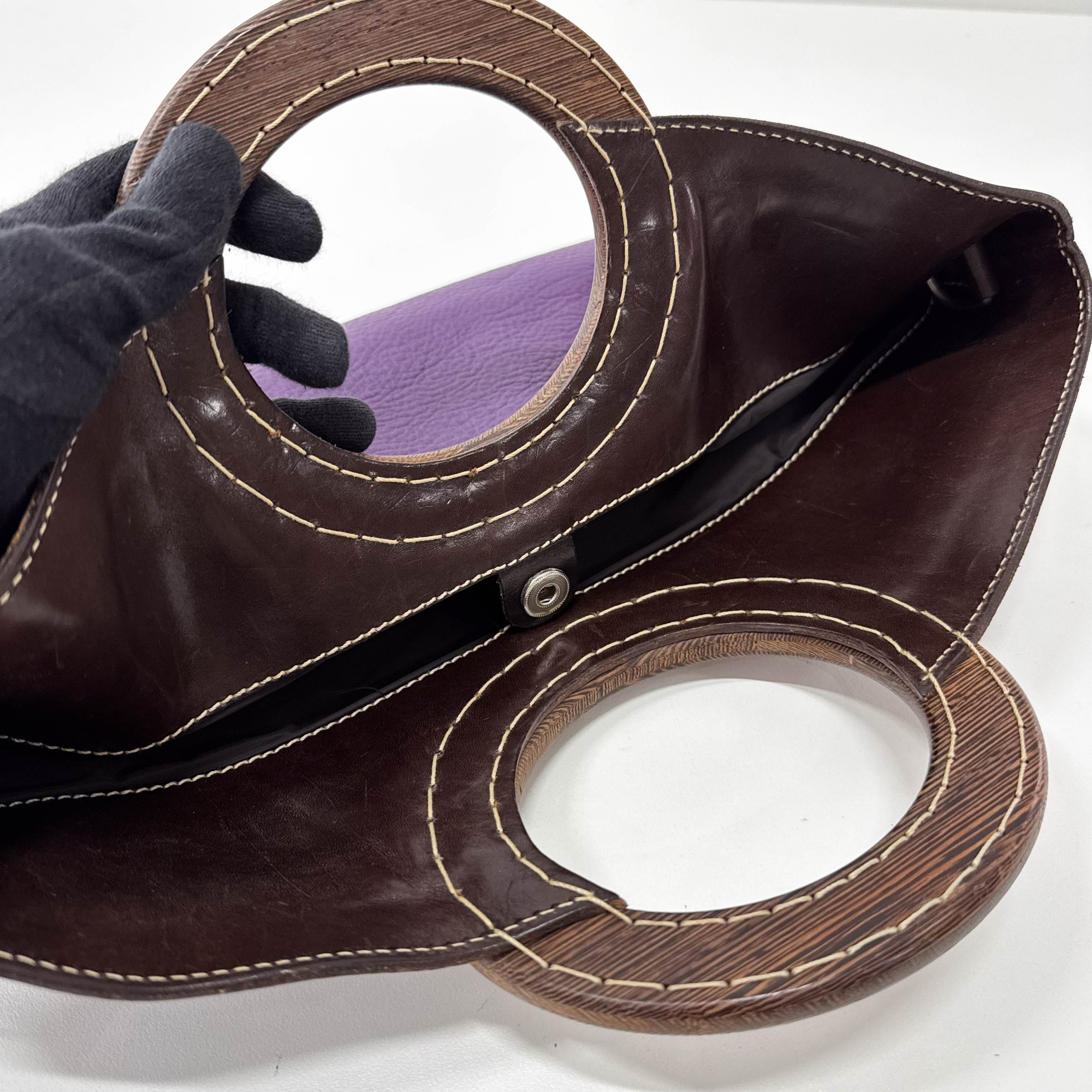 Archive Purple Leather Bag