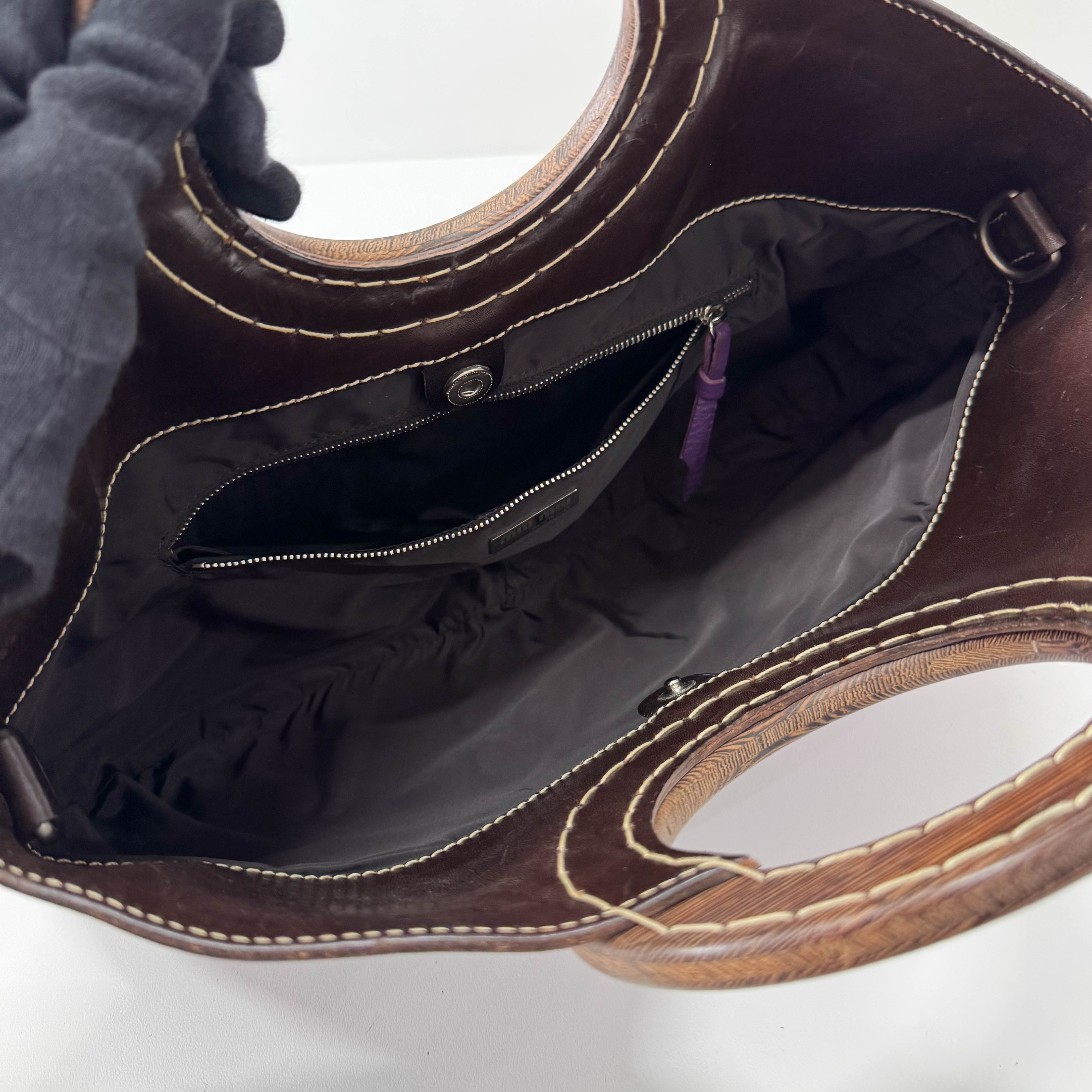 Archive Purple Leather Bag