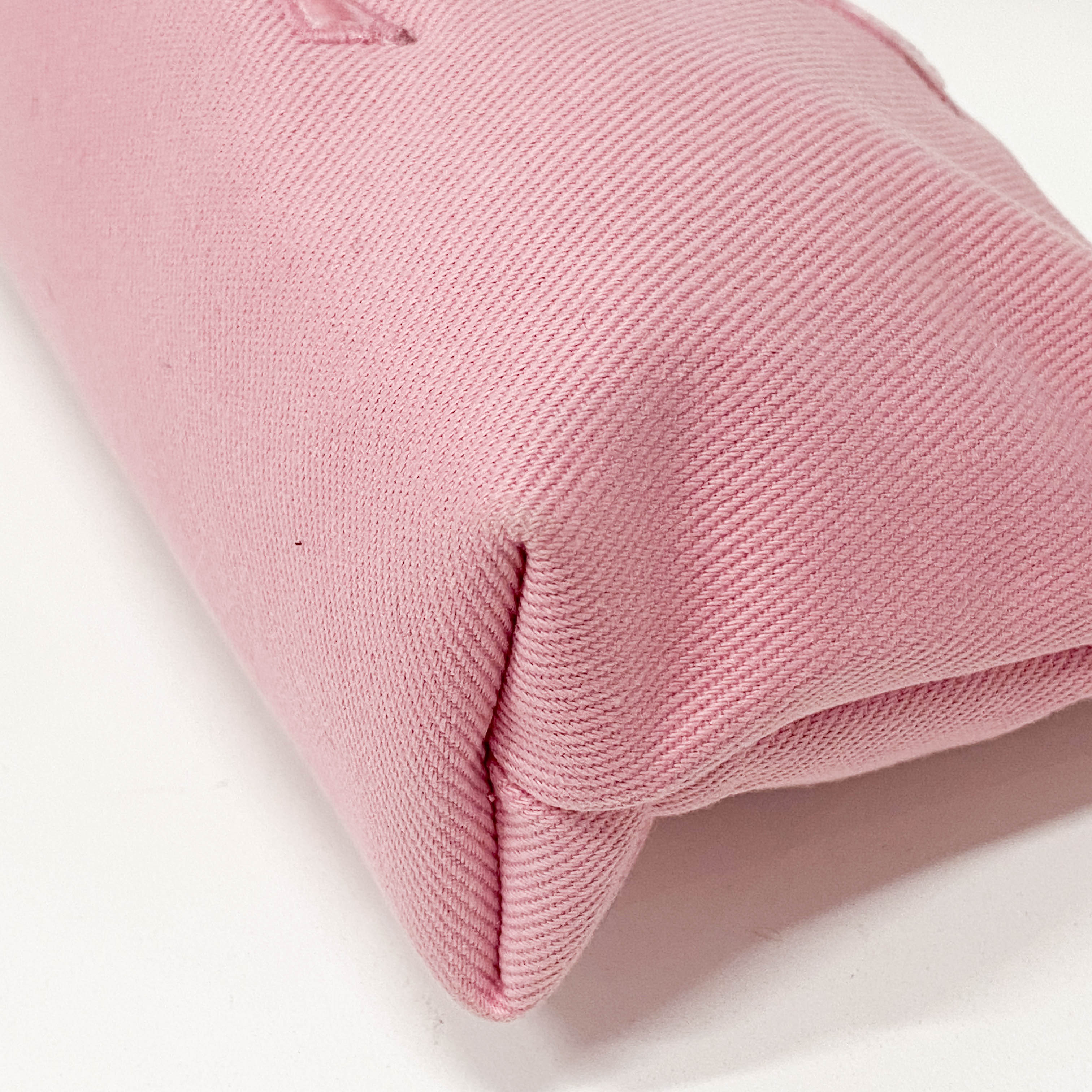 Mini Pink Canvas Shoulder Bag