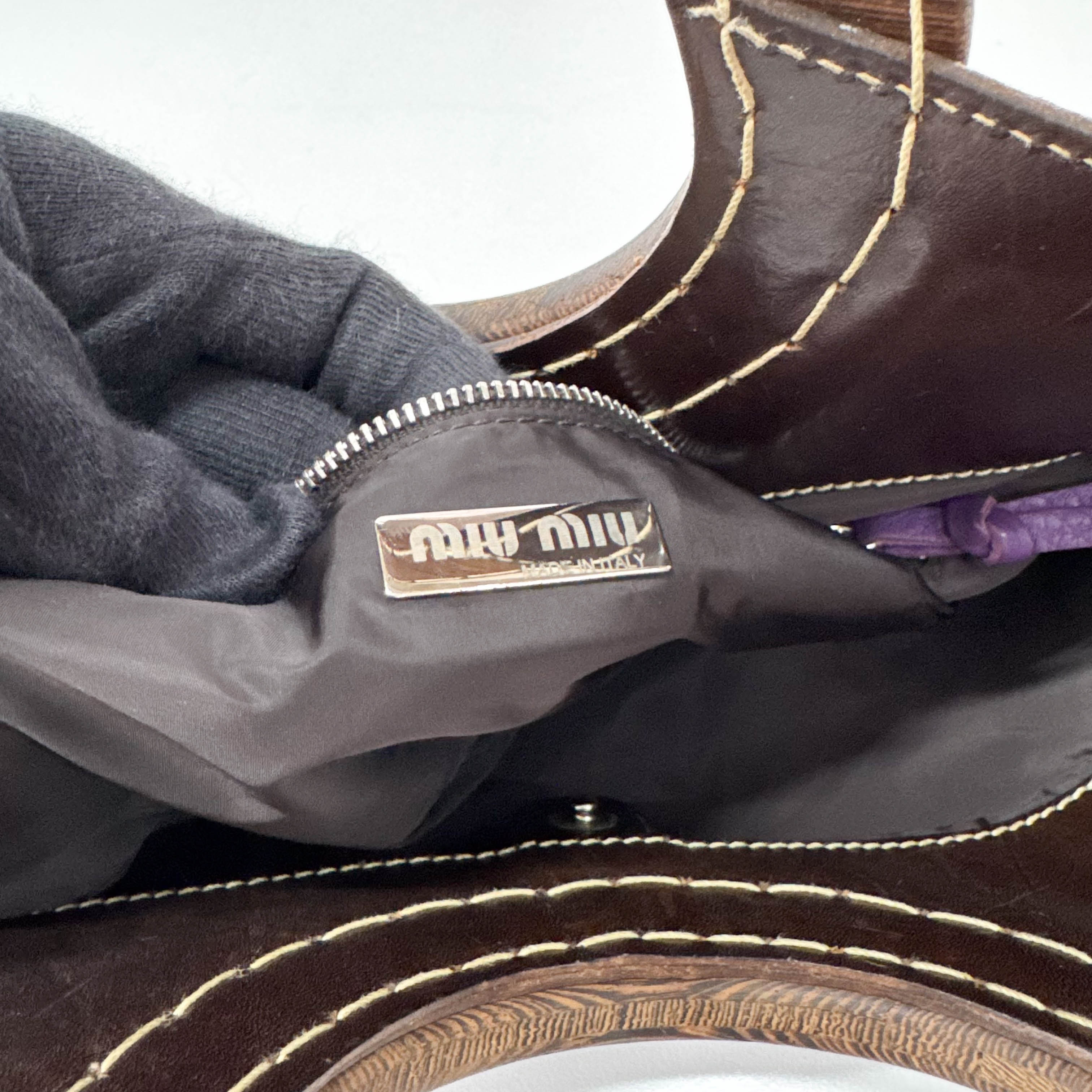 Archive Purple Leather Bag