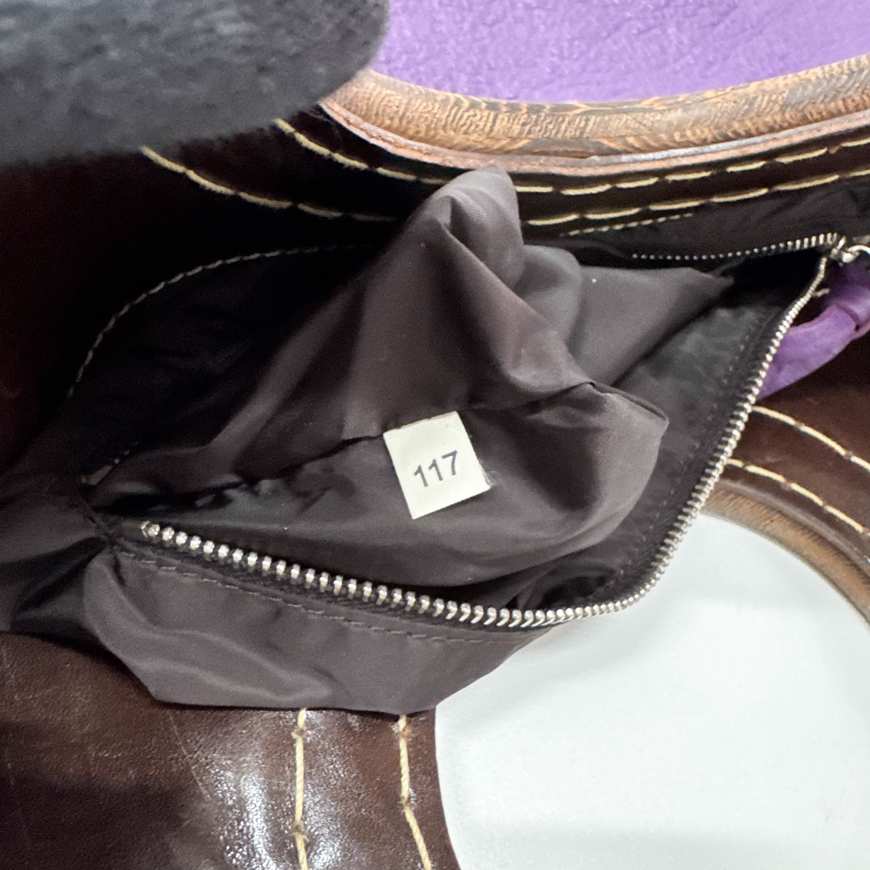 Archive Purple Leather Bag
