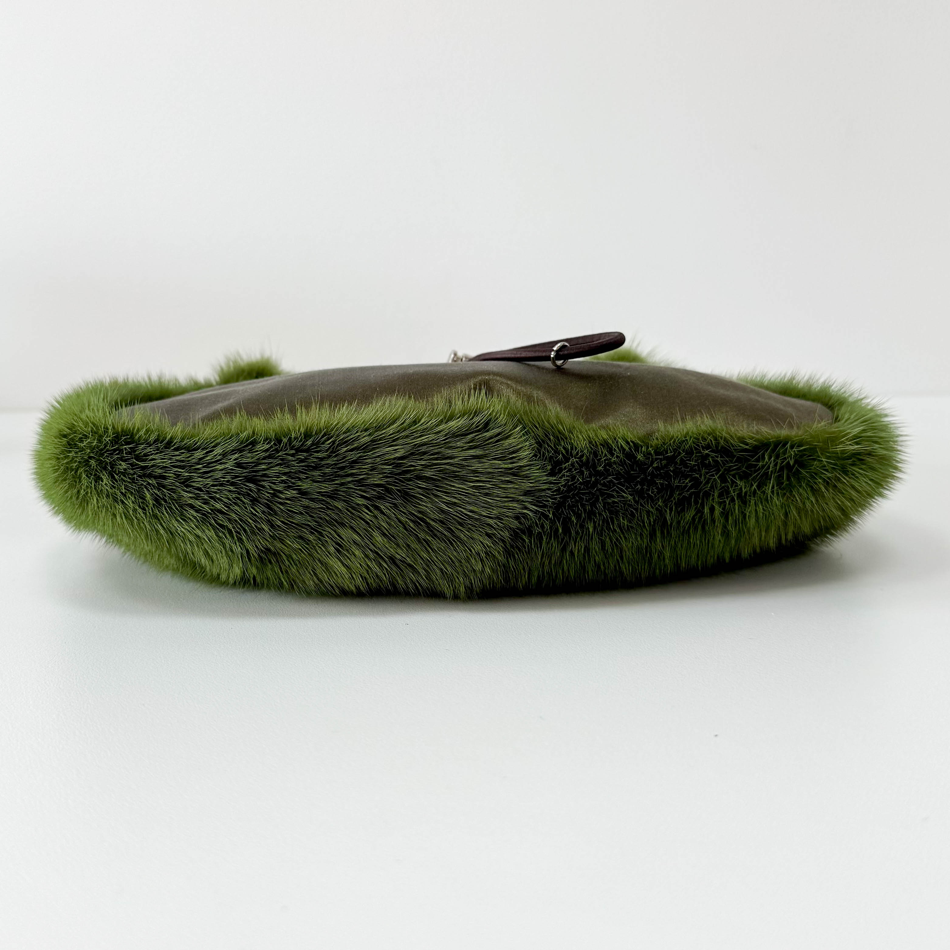 Mini Green Fur Shoulder Bag