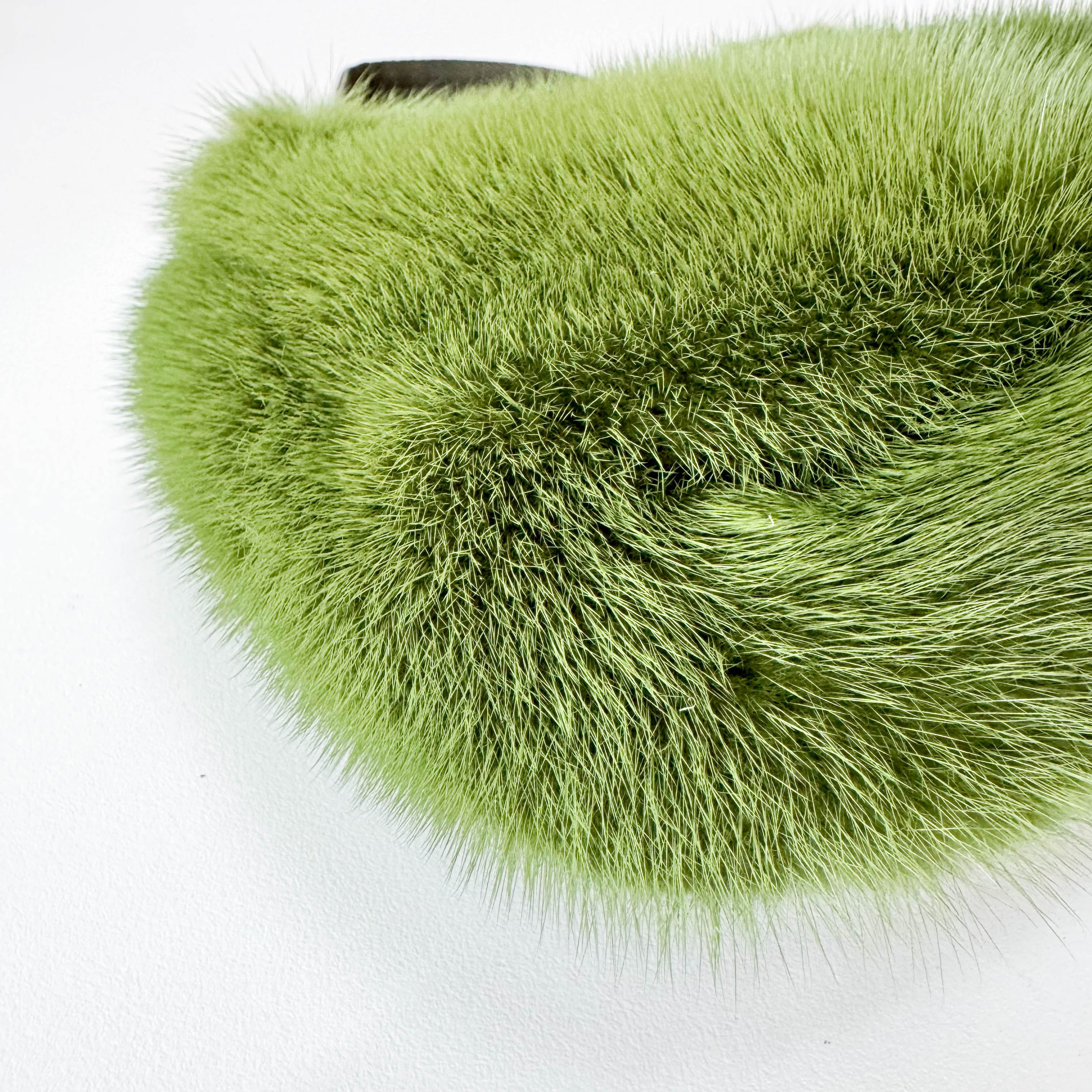 Mini Green Fur Shoulder Bag
