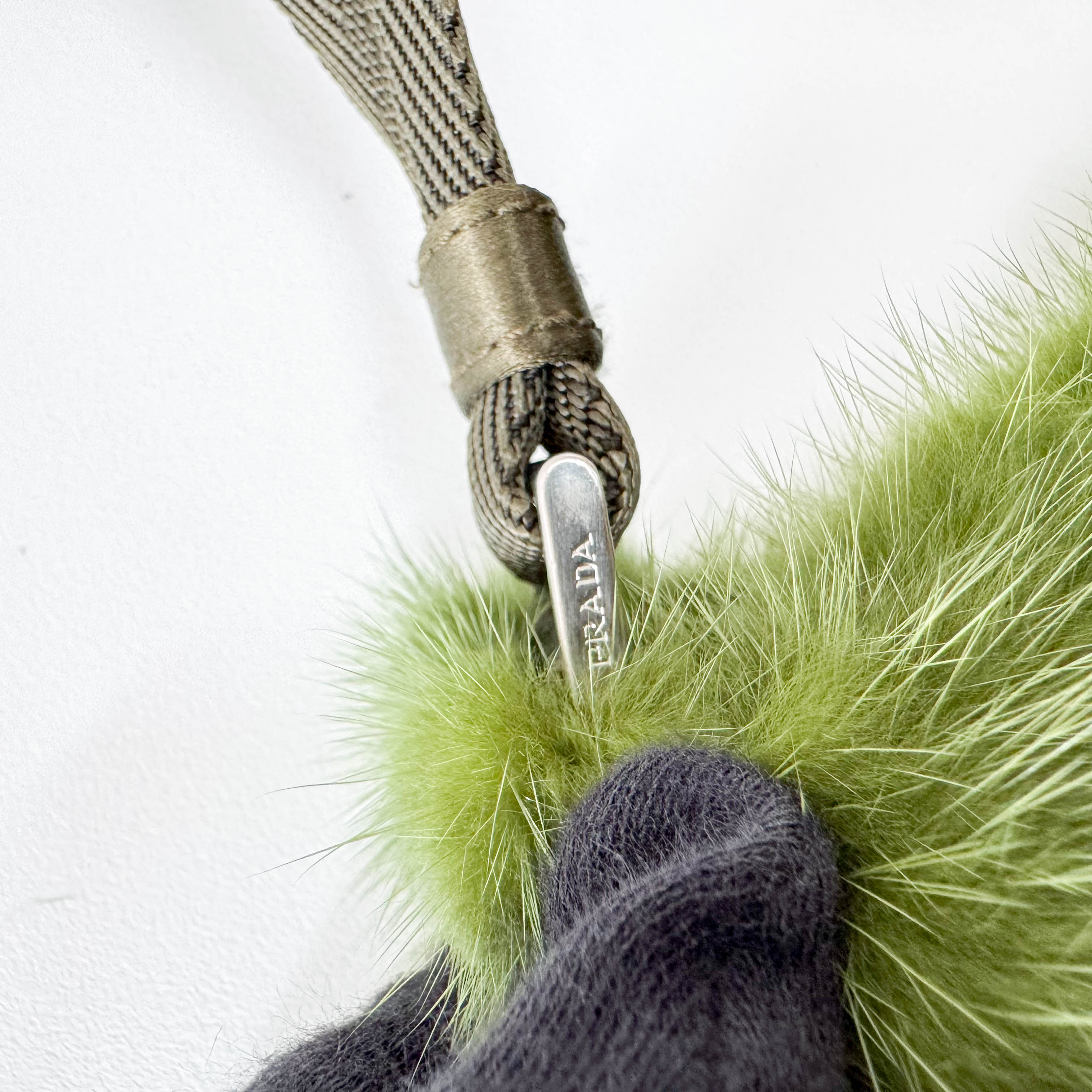 Mini Green Fur Shoulder Bag
