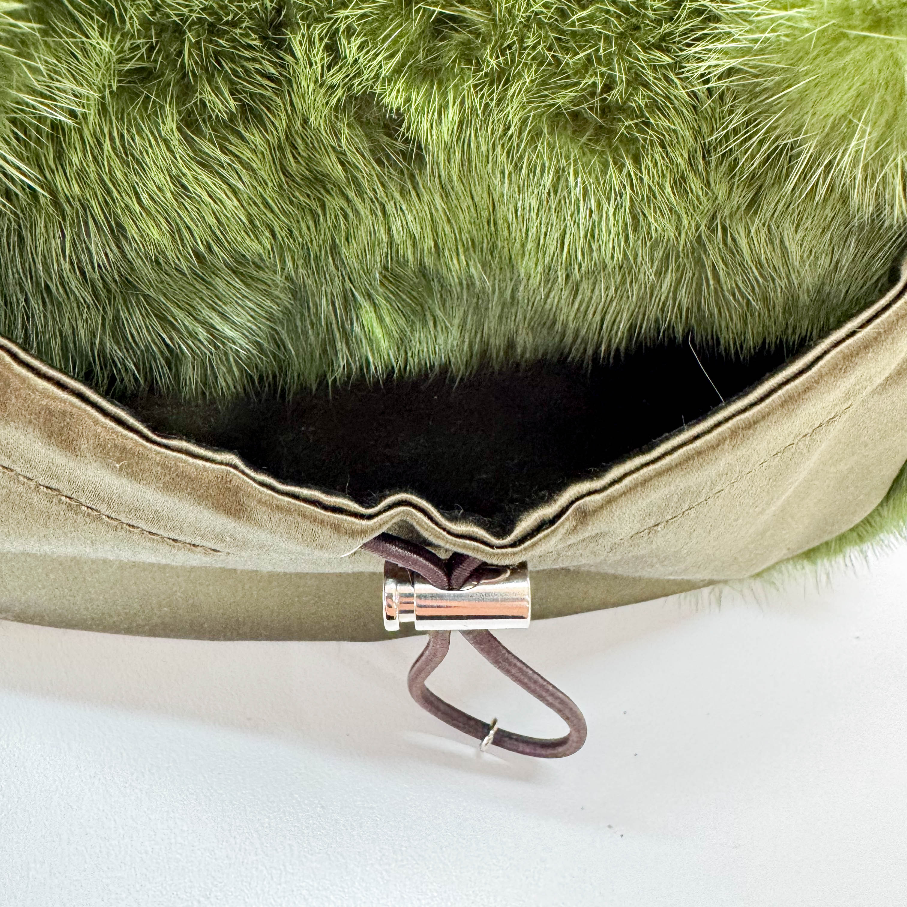 Mini Green Fur Shoulder Bag