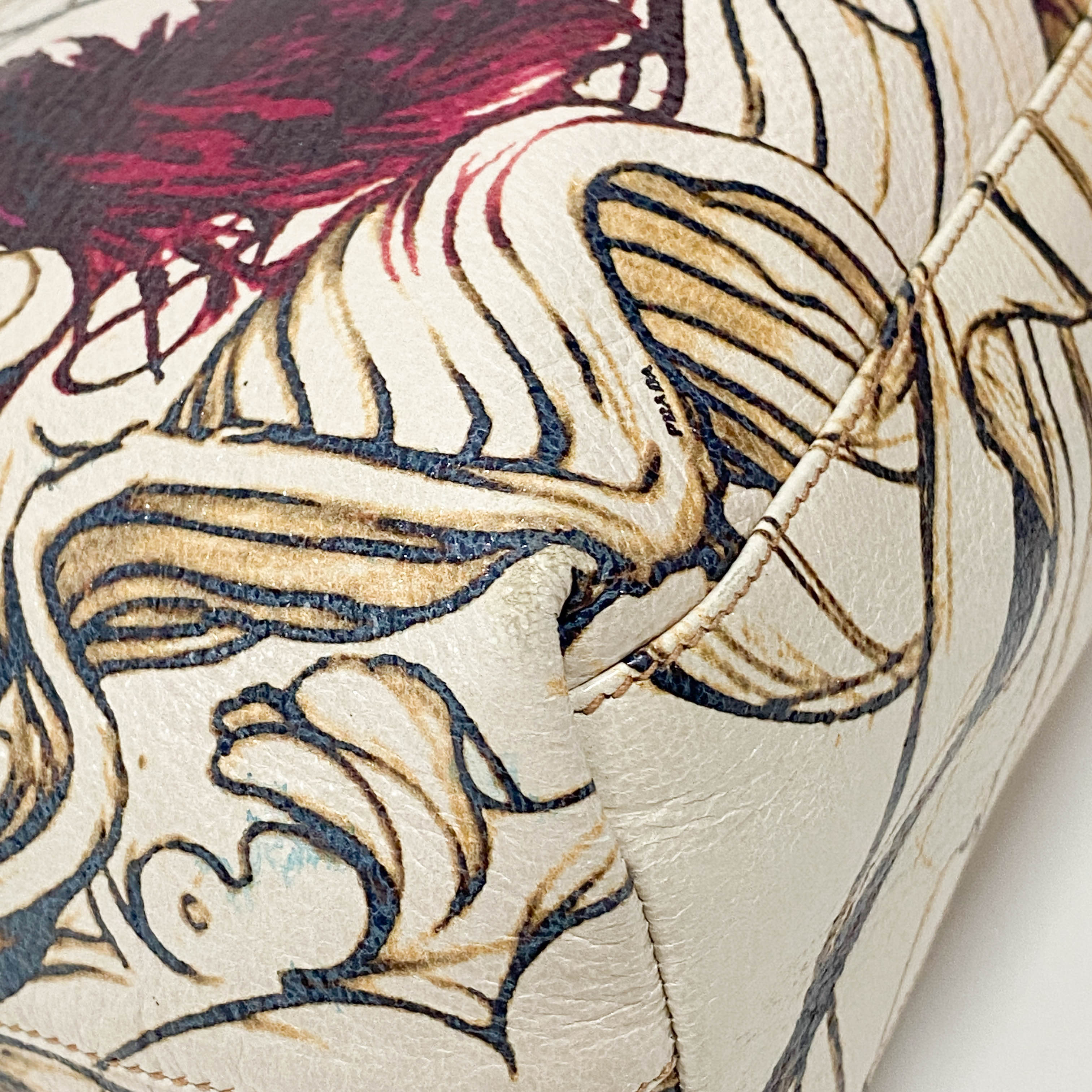 Fairy White Leather Tote Bag