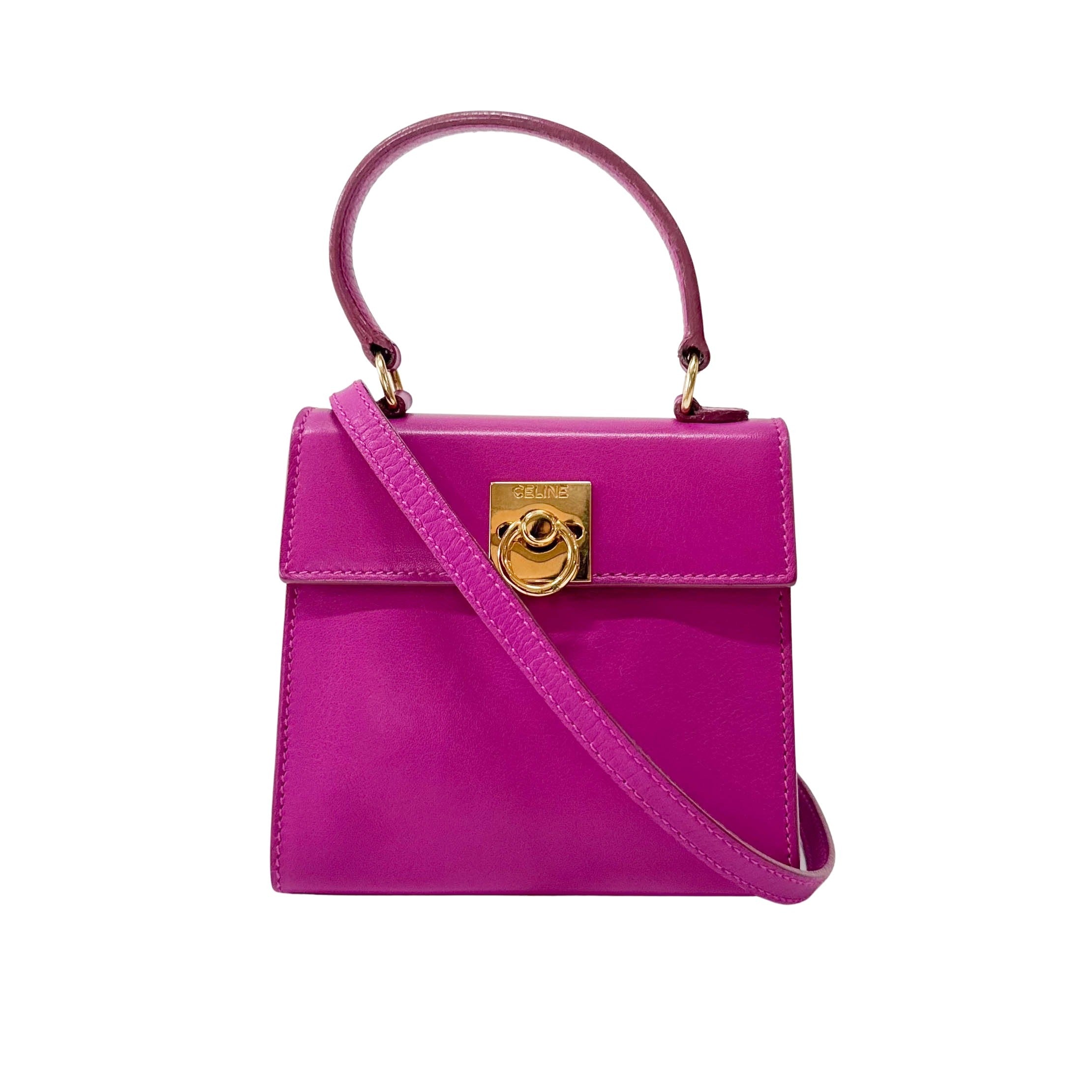 Mini Gancini Pink Shoulder Bag