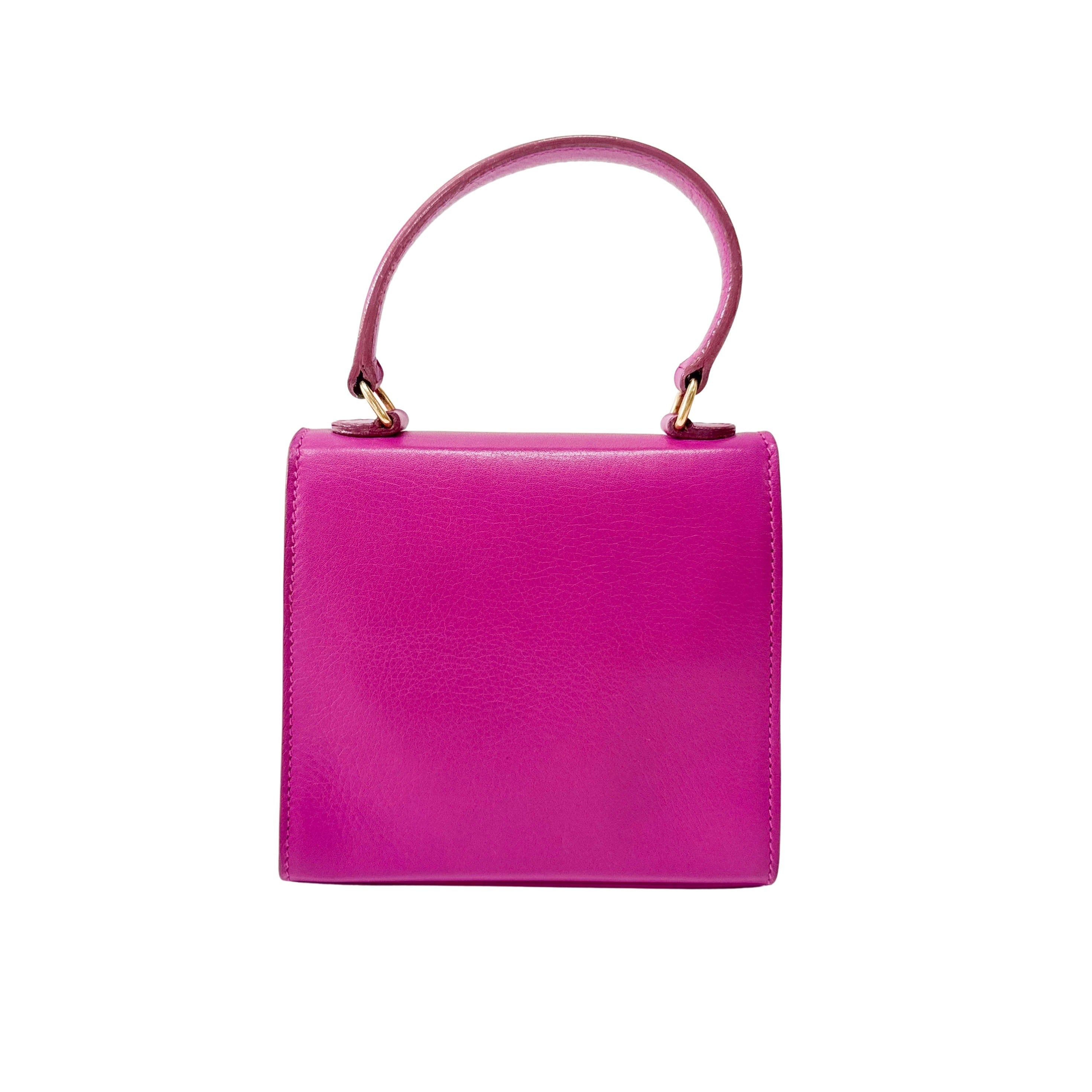 Mini Gancini Pink Shoulder Bag