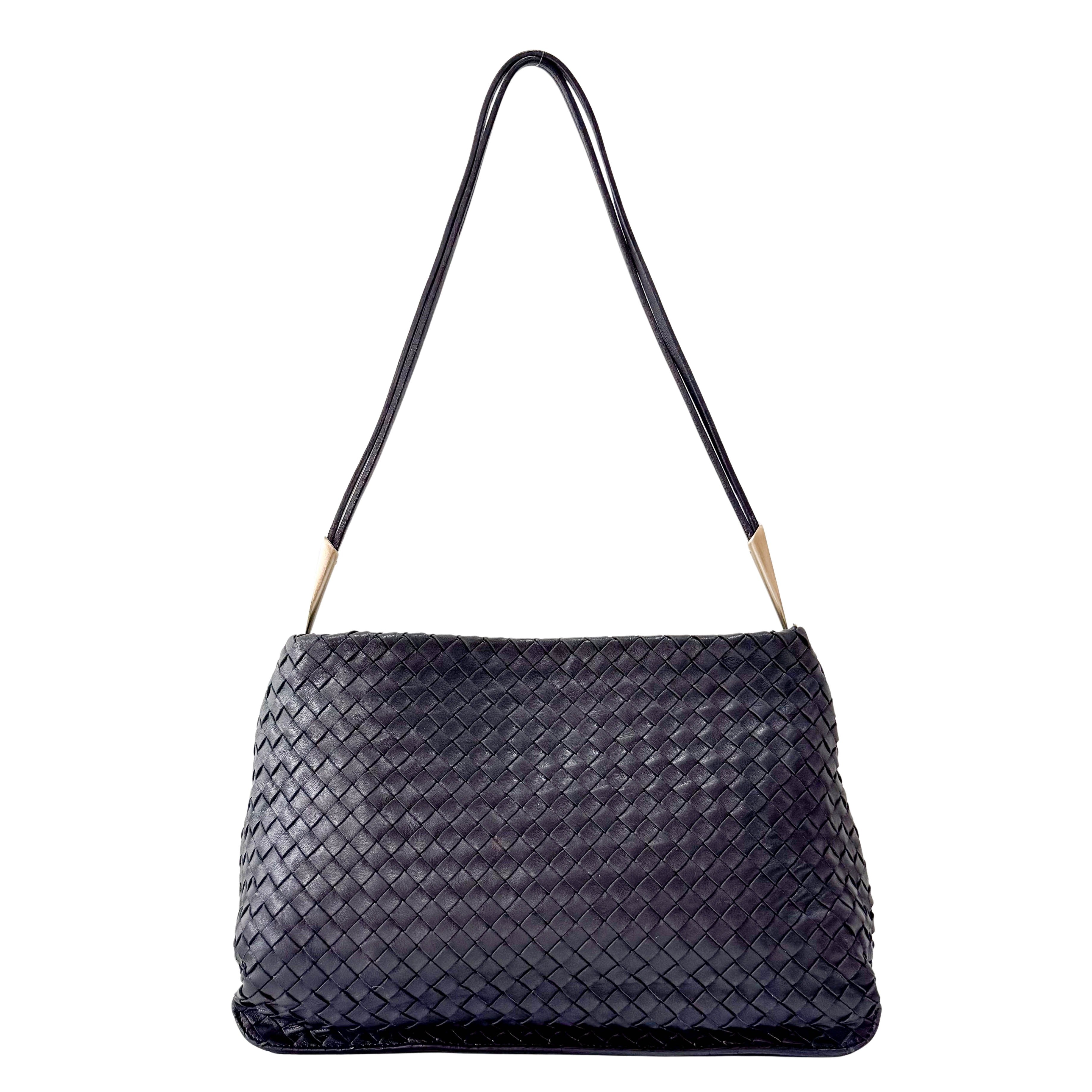 Black Leather Shoulder Bag