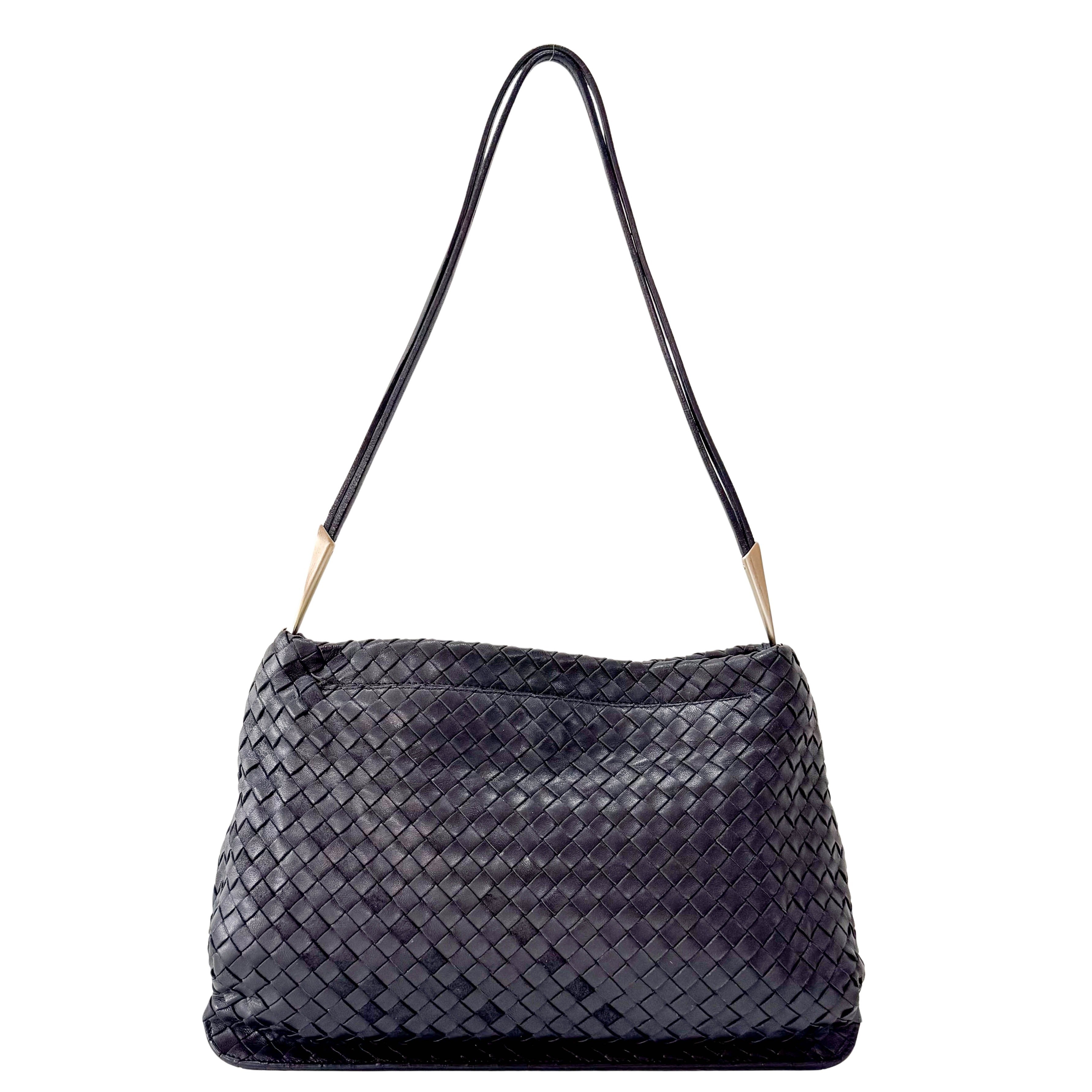 Black Leather Shoulder Bag