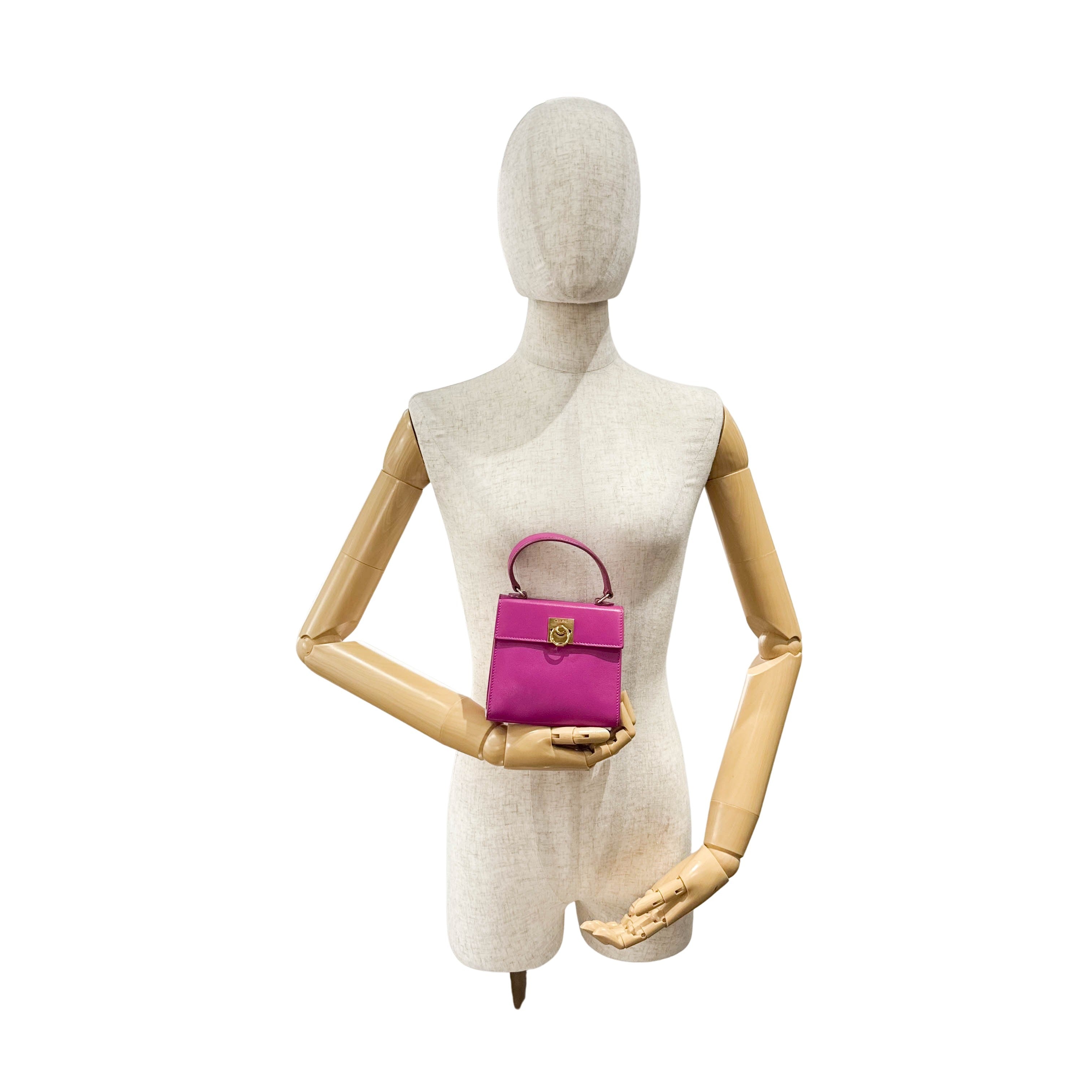 Mini Gancini Pink Shoulder Bag