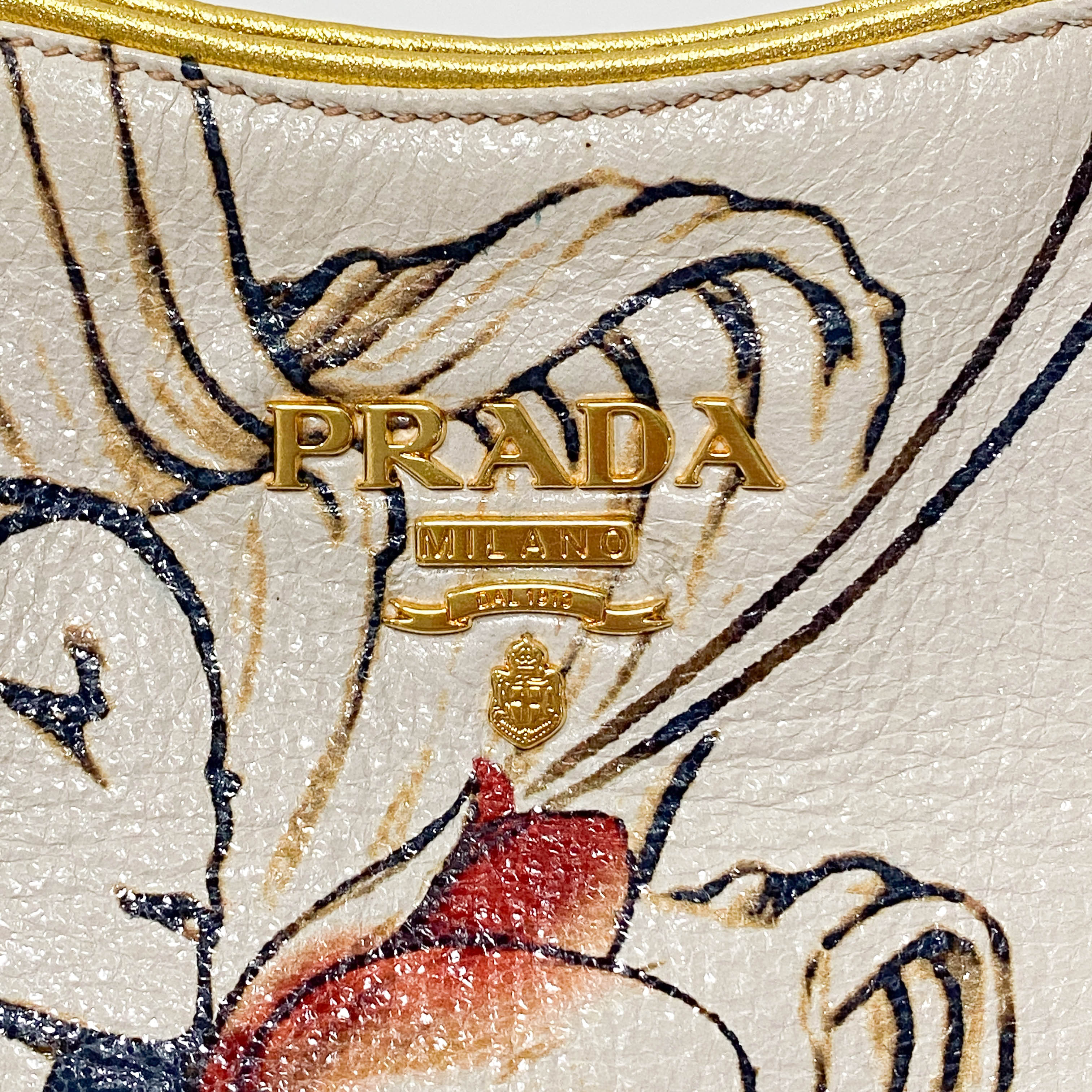 Fairy White Leather Tote Bag