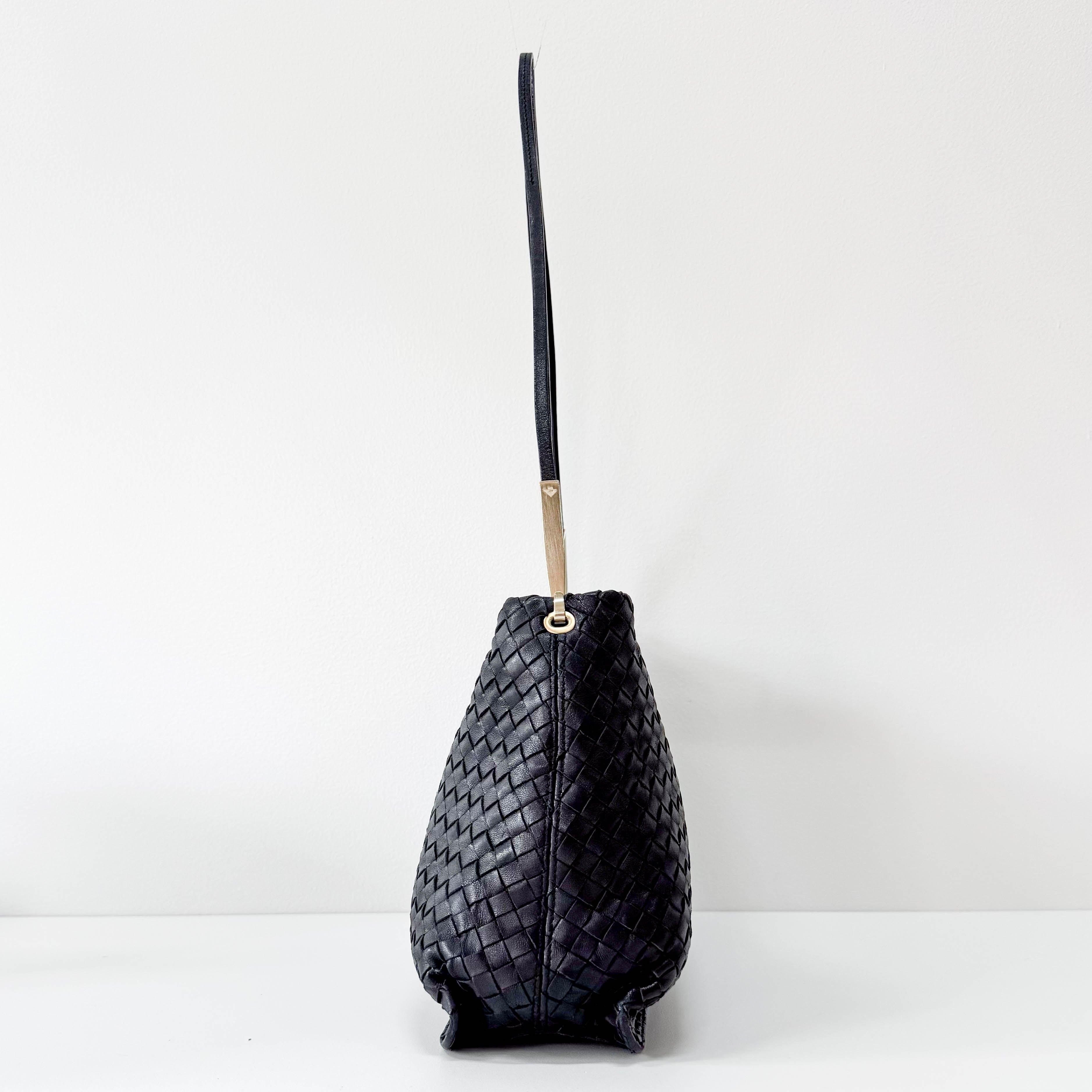 Black Leather Shoulder Bag