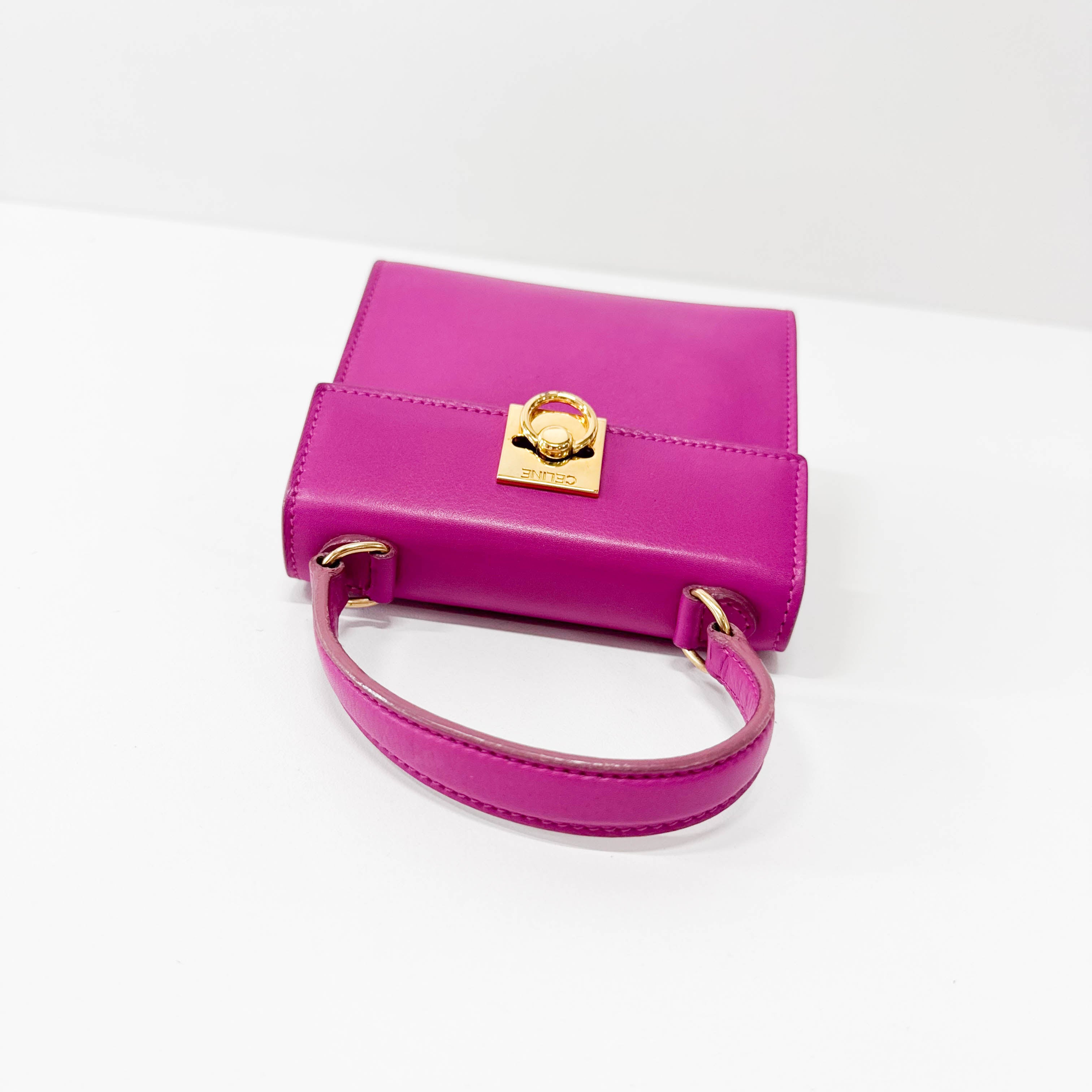 Mini Gancini Pink Shoulder Bag