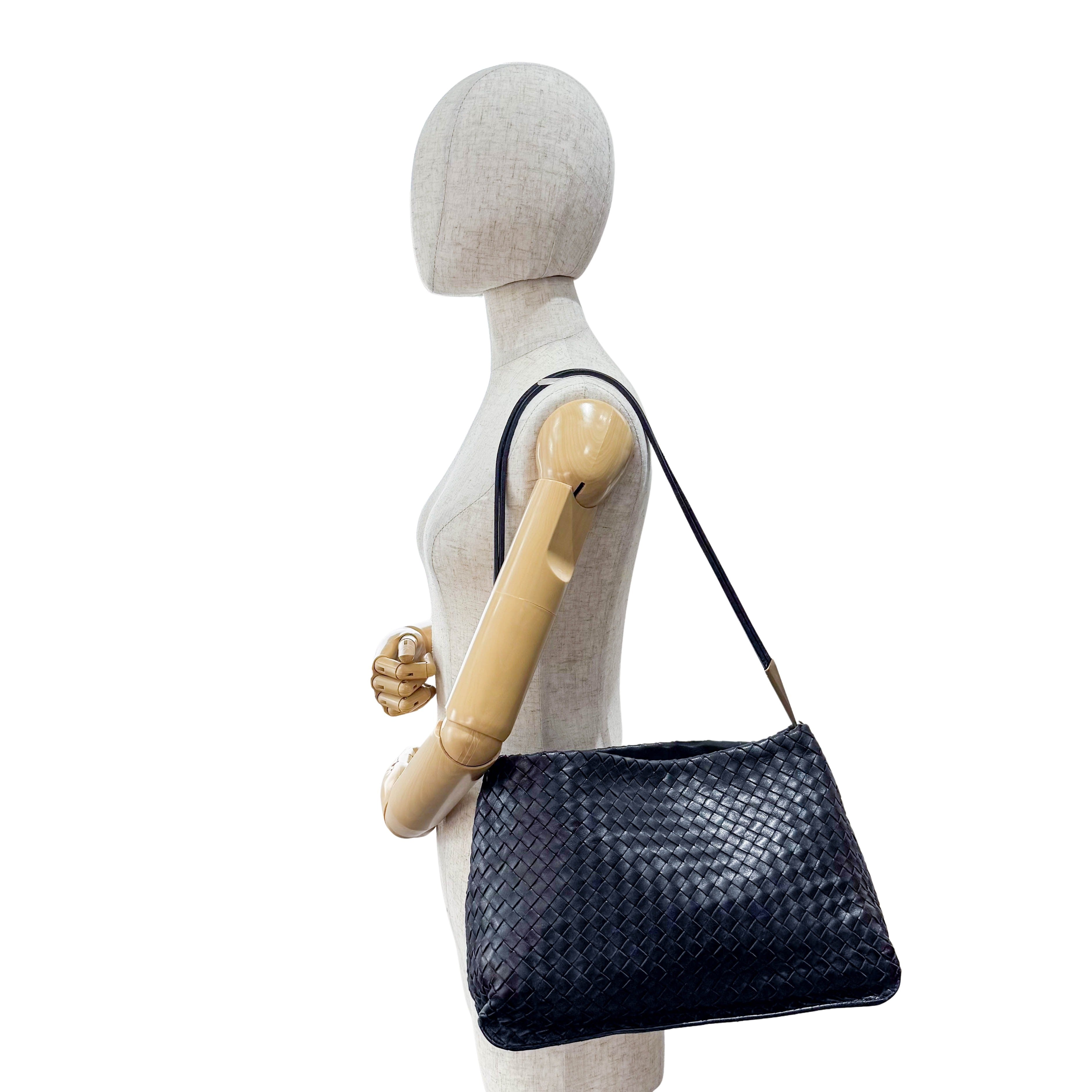 Black Leather Shoulder Bag