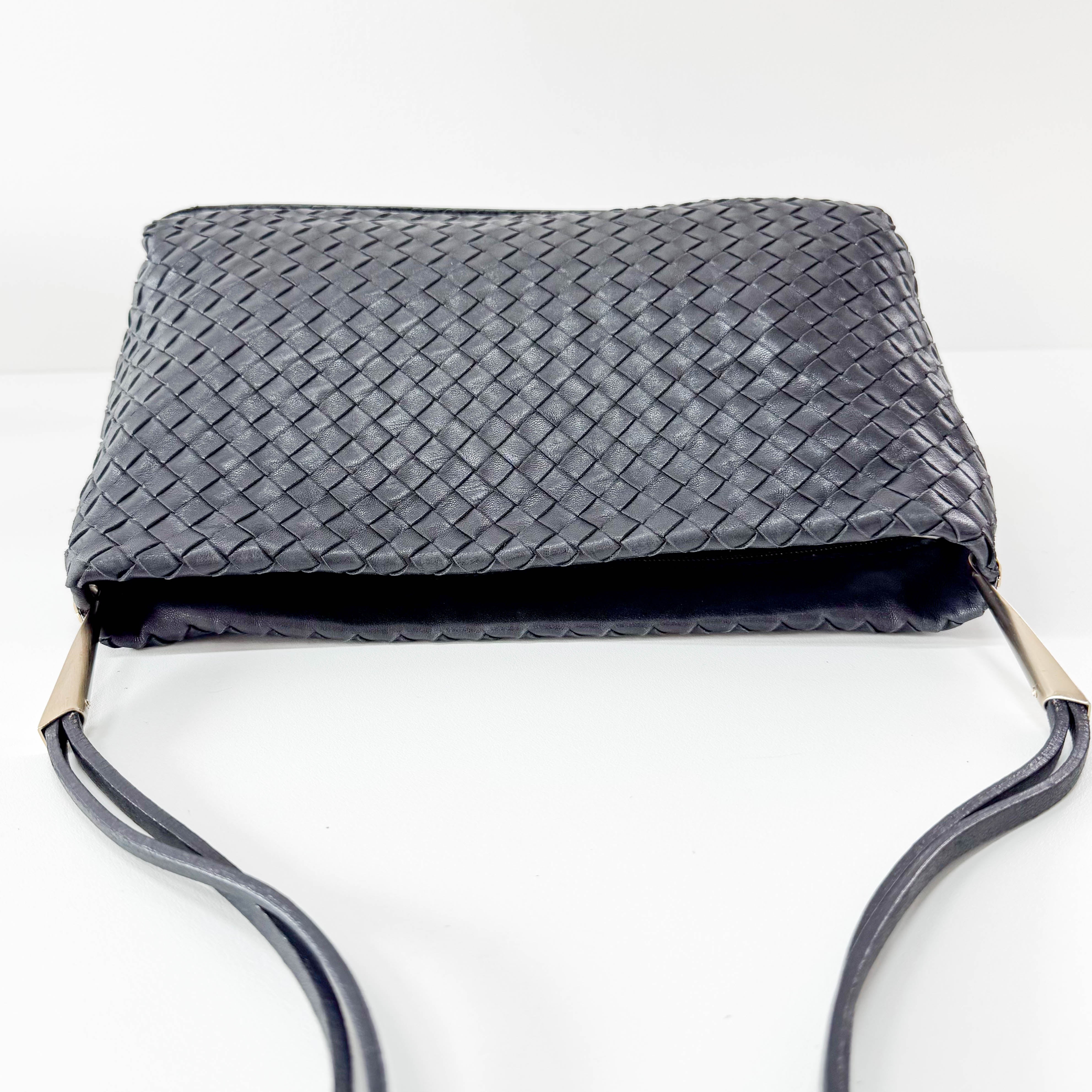 Black Leather Shoulder Bag