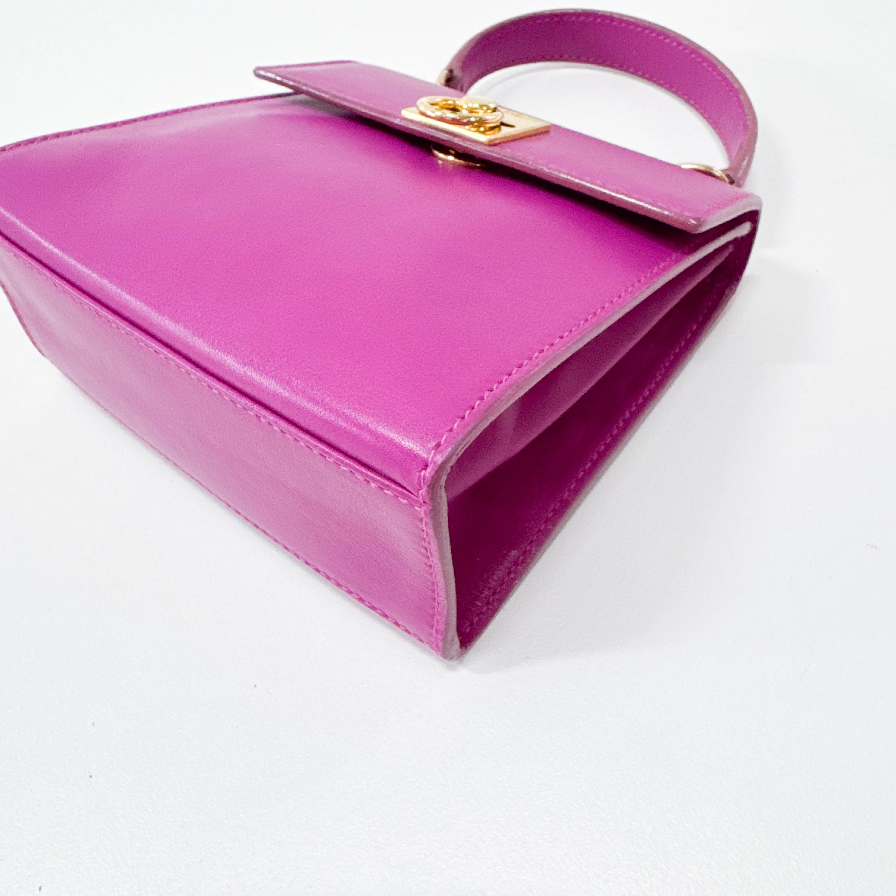 Mini Gancini Pink Shoulder Bag