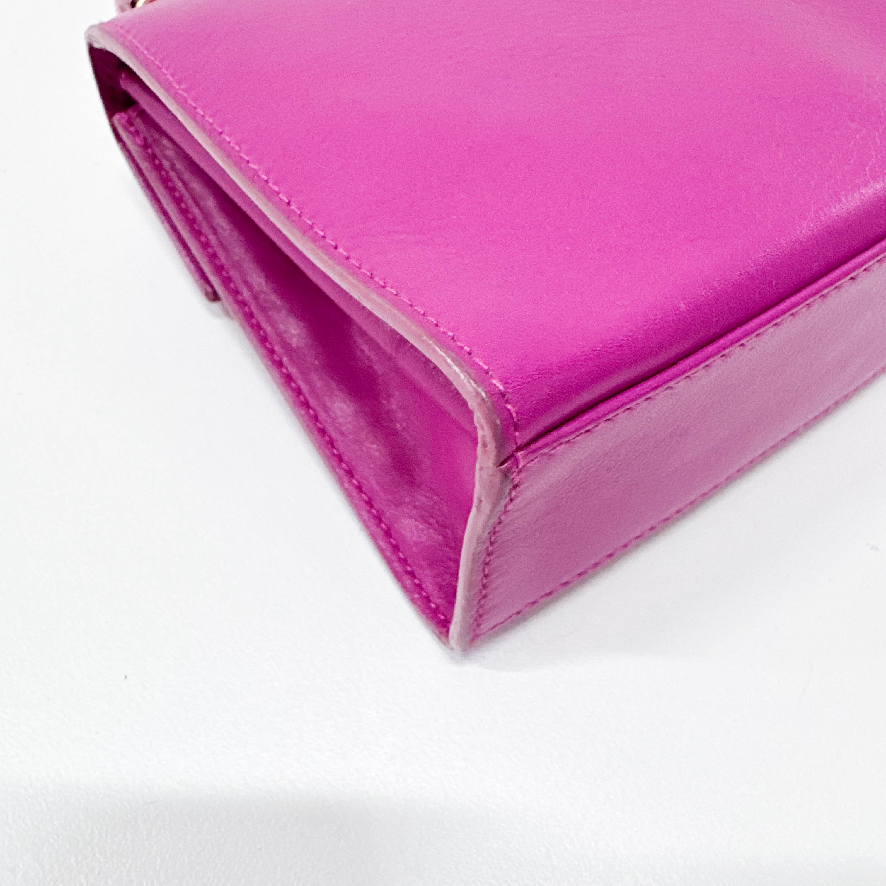 Mini Gancini Pink Shoulder Bag