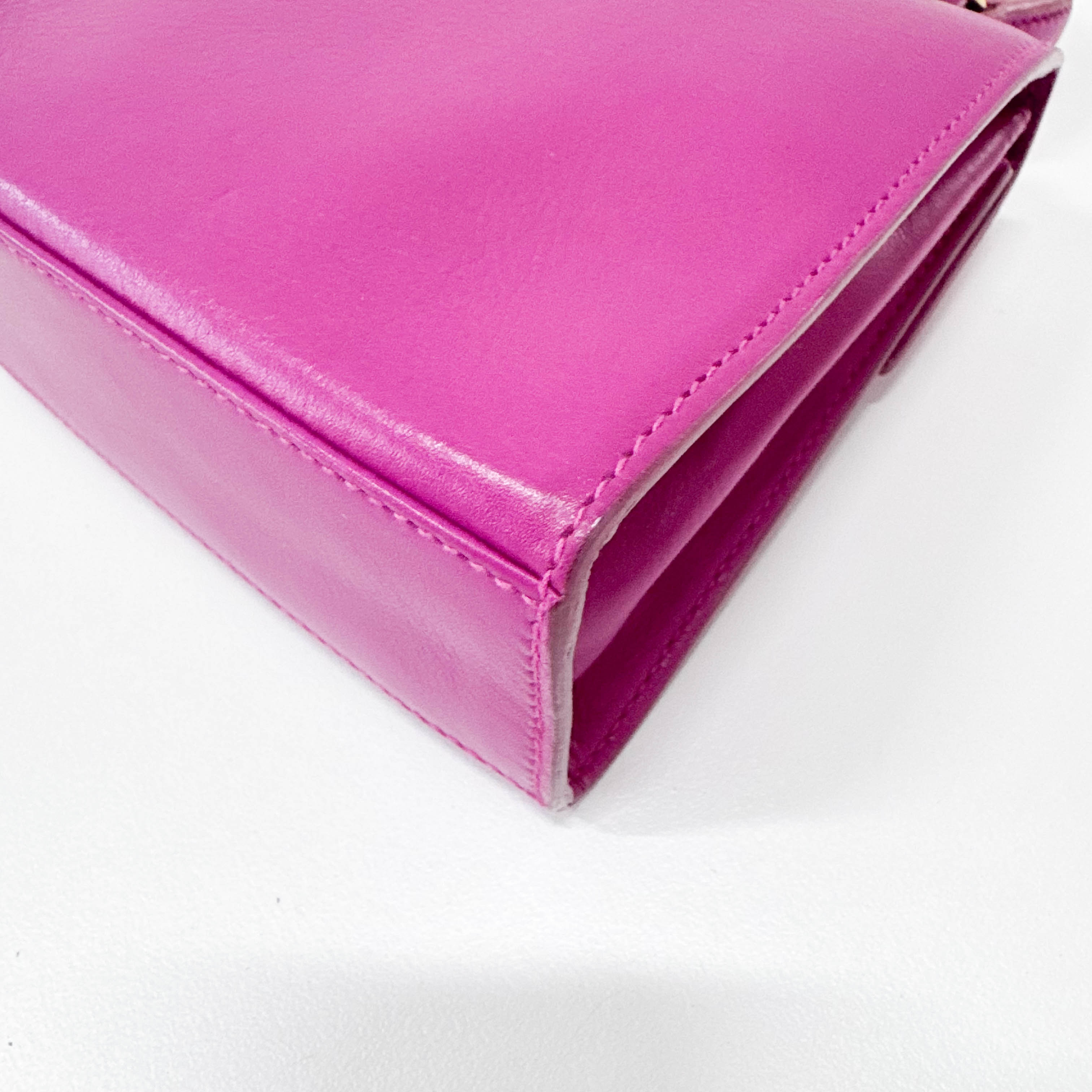 Mini Gancini Pink Shoulder Bag