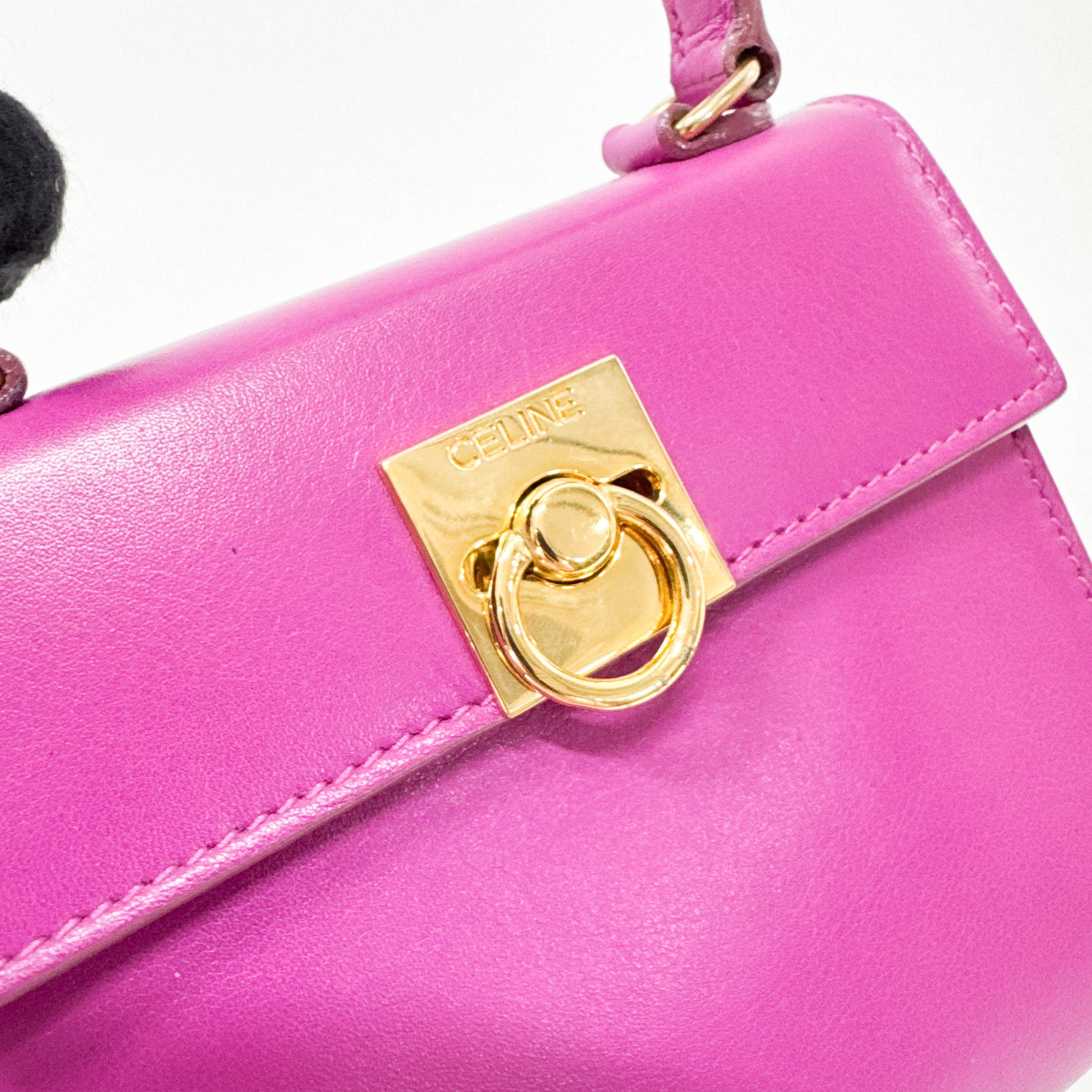 Mini Gancini Pink Shoulder Bag