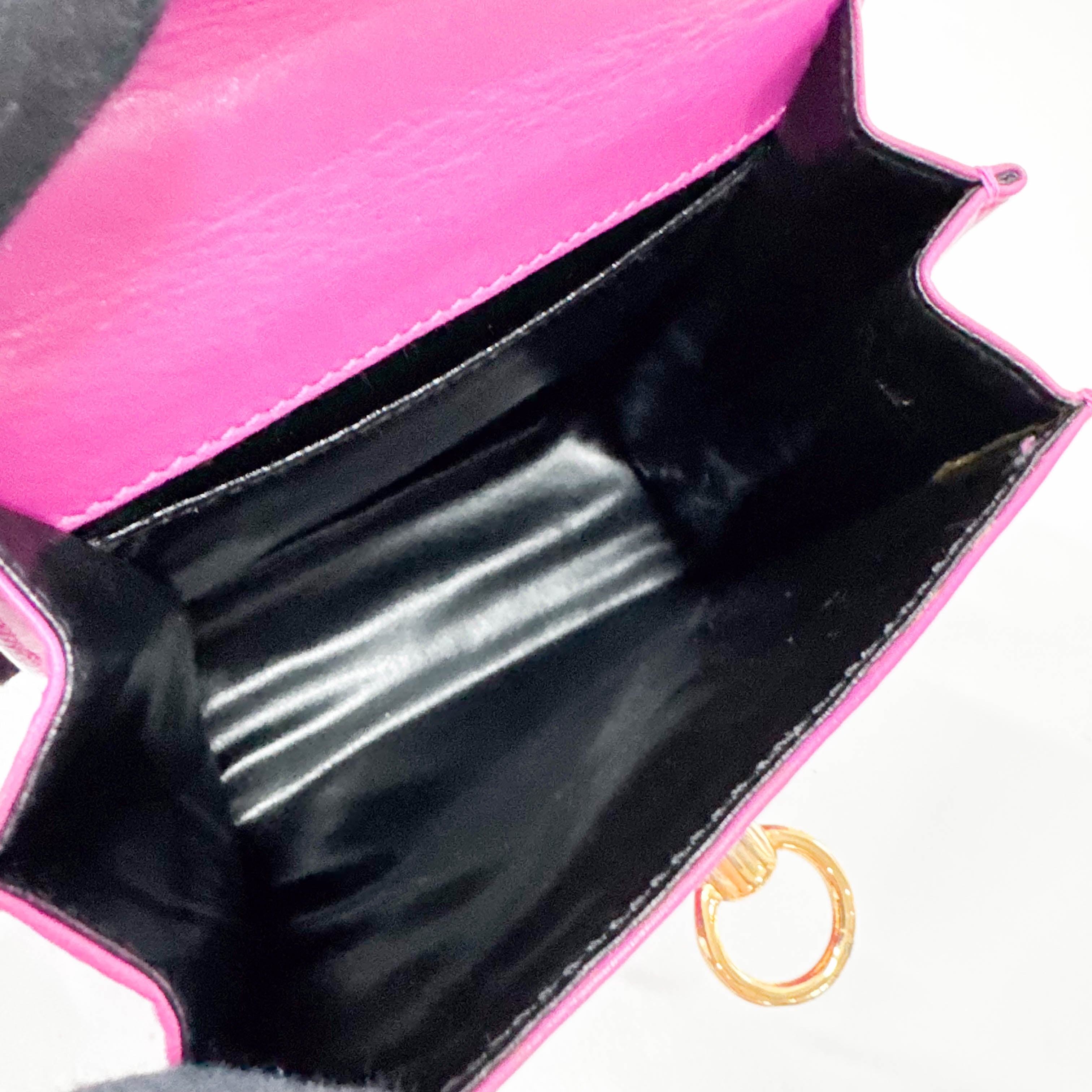 Mini Gancini Pink Shoulder Bag