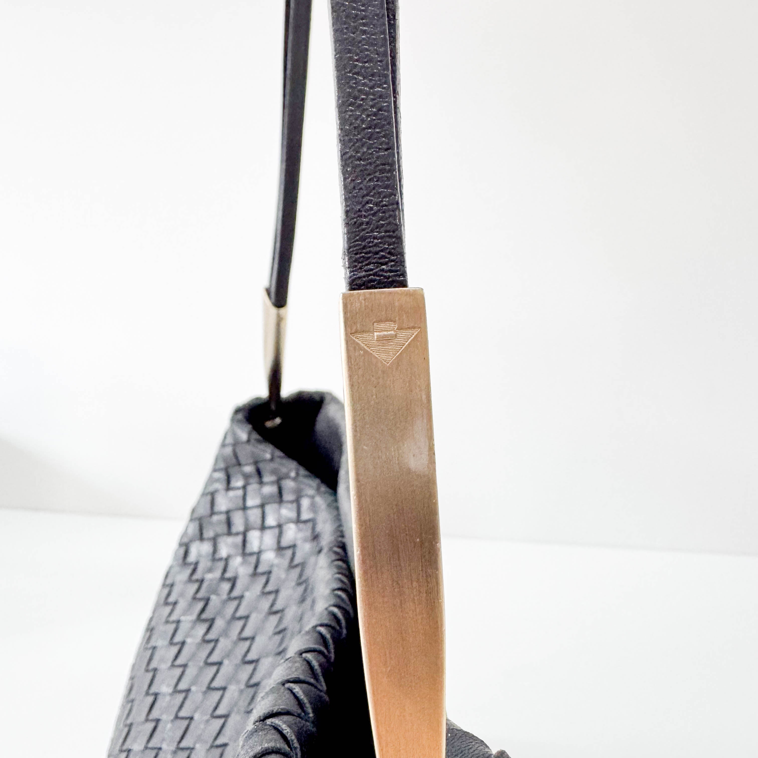 Black Leather Shoulder Bag