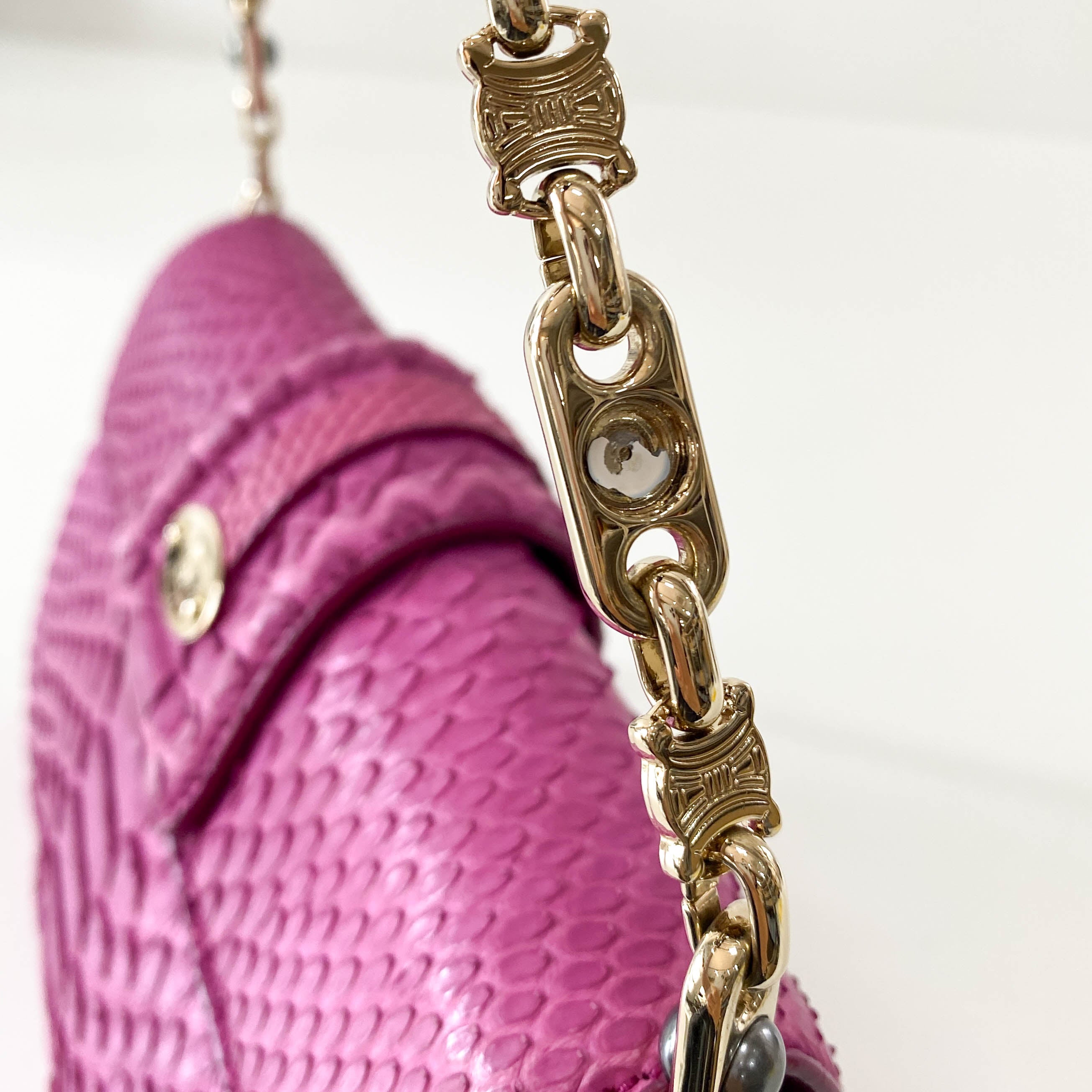 Triomphe Mini Pink Leather Shoulder Bag