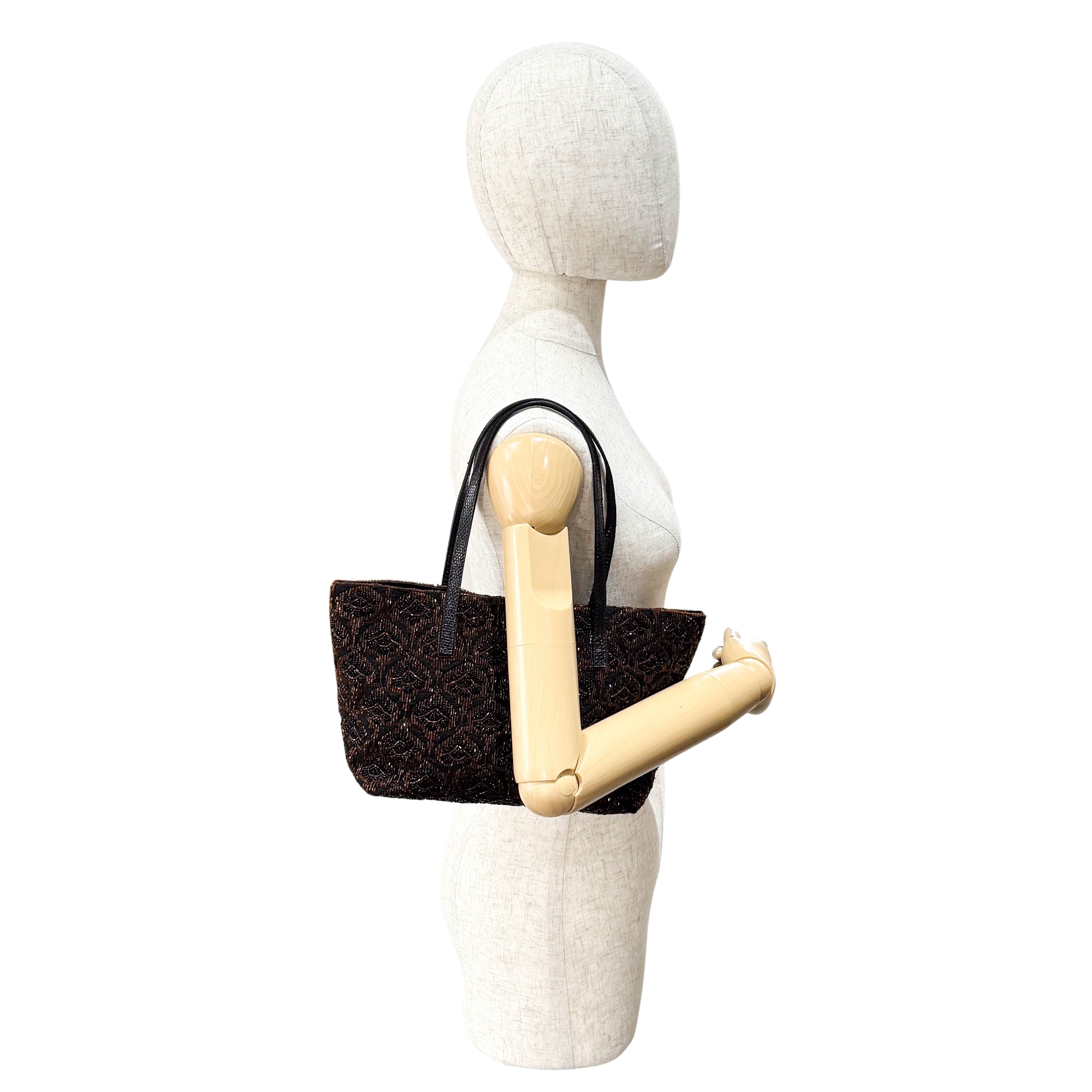 Brown Beads Tote Bag