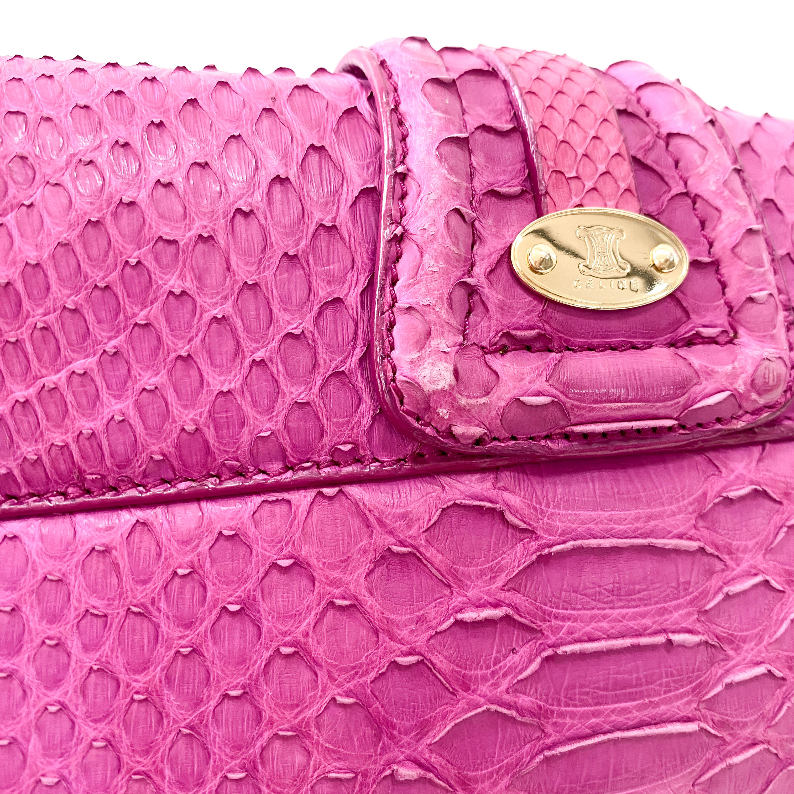 Triomphe Mini Pink Leather Shoulder Bag