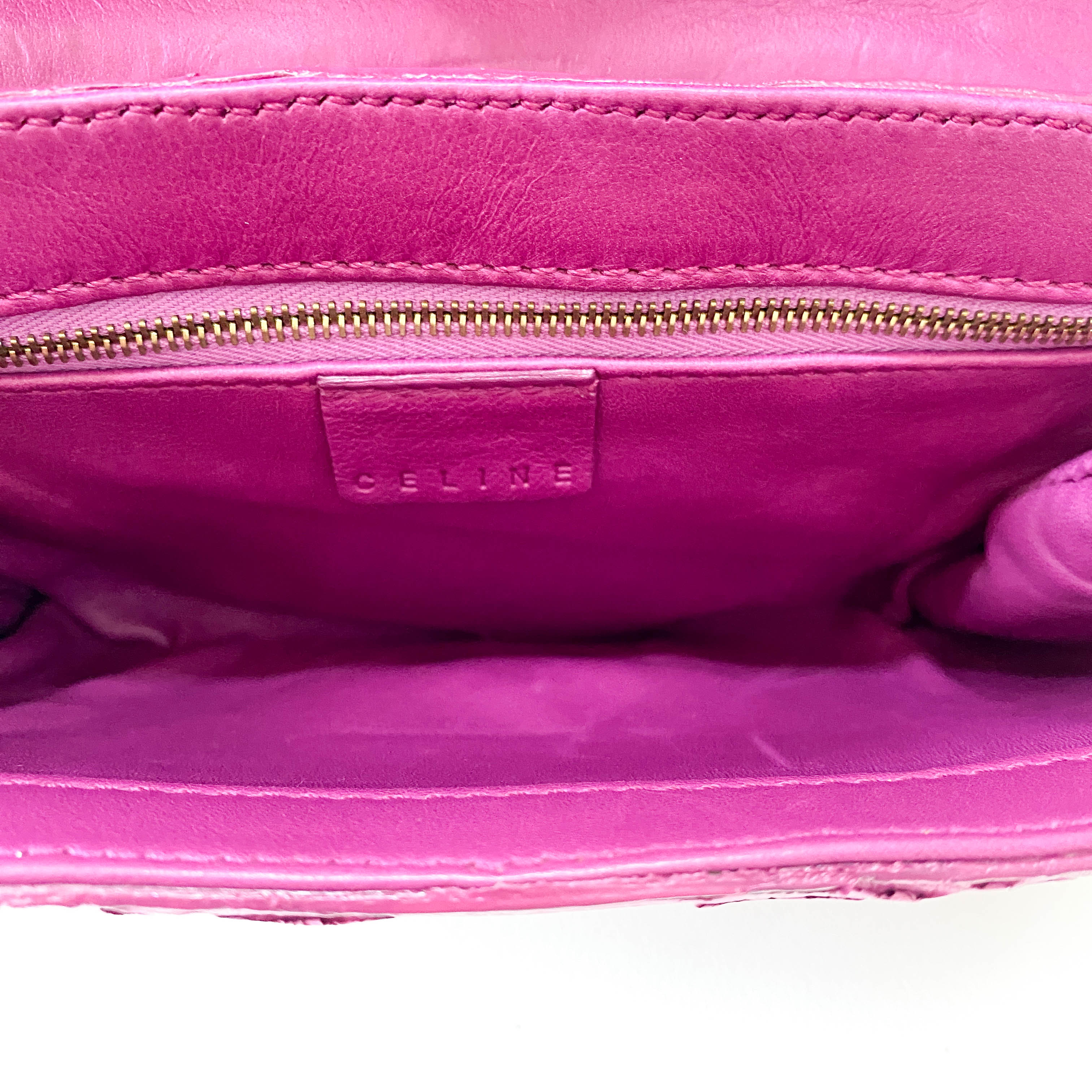 Triomphe Mini Pink Leather Shoulder Bag